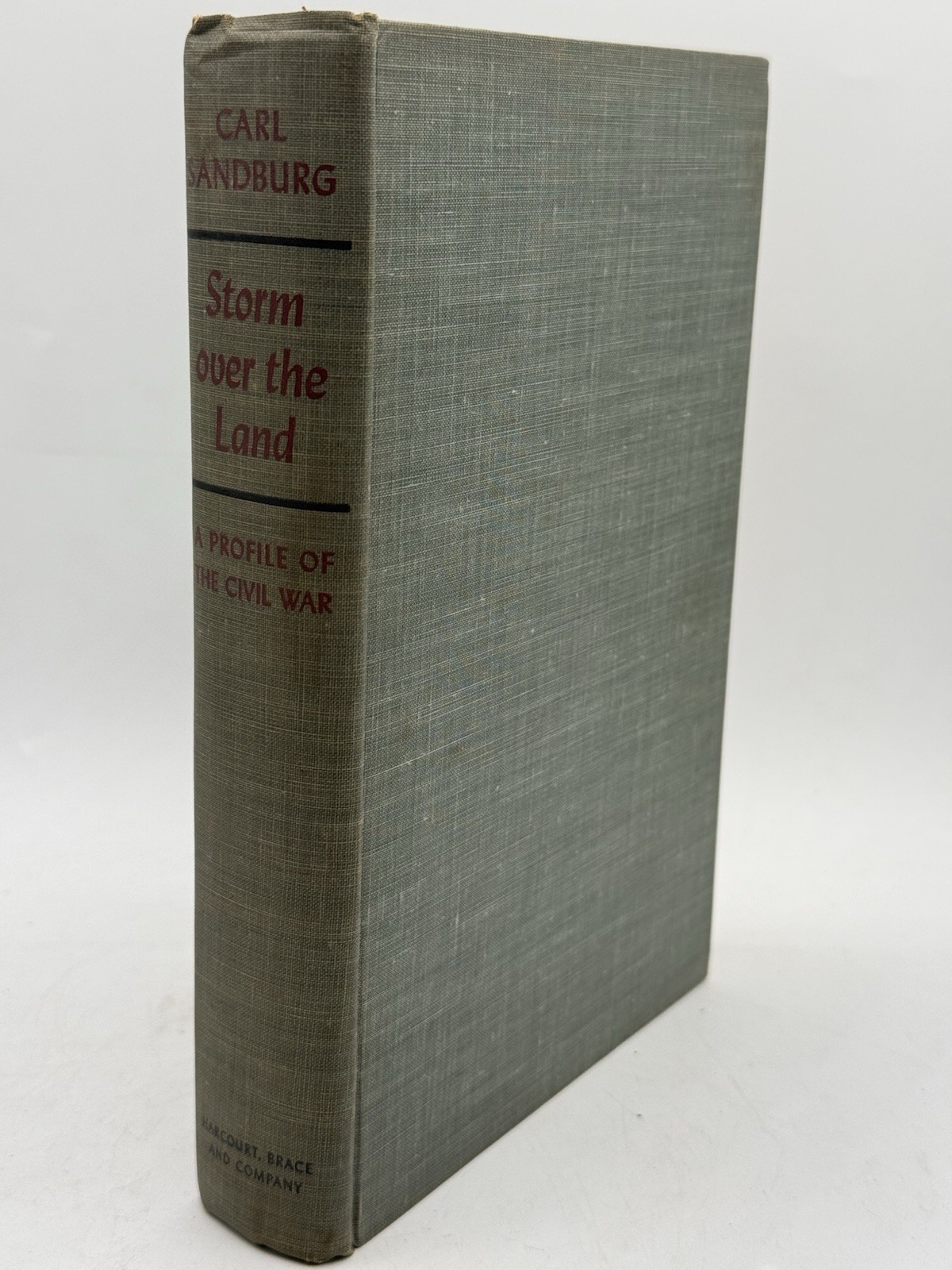 STORM OVER THE LAND A Profile of CIVIL WAR by CARL SANDBURG HC FIRST EDITION