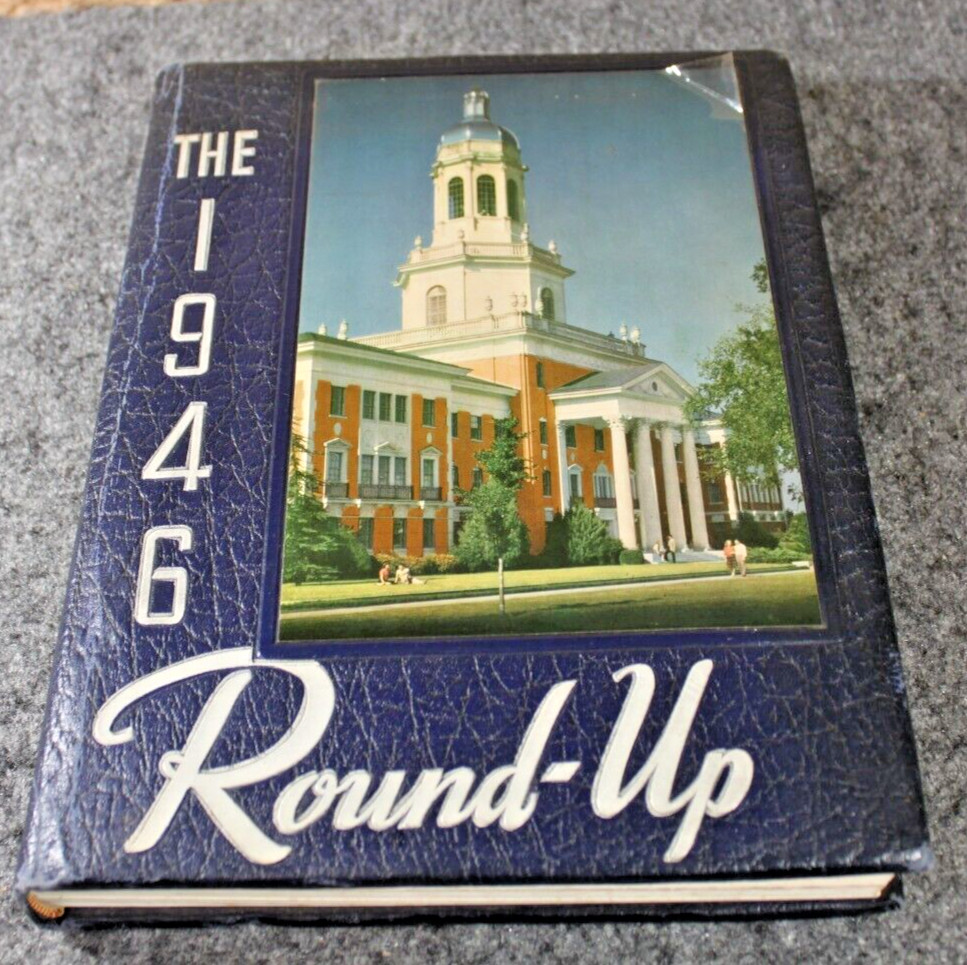 Vintage 1946 THE ROUNDUP Yearbook BAYLOR UNIVERSITY Waco Texas Alumni WWII Era