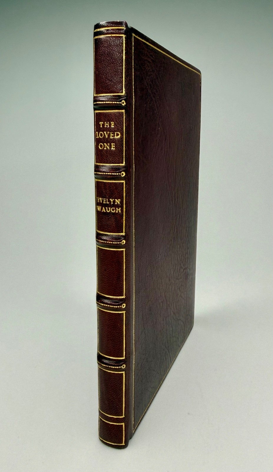 Evelyn Waugh, The Loved One 1st edition in an oxblood morocco binding for Asprey