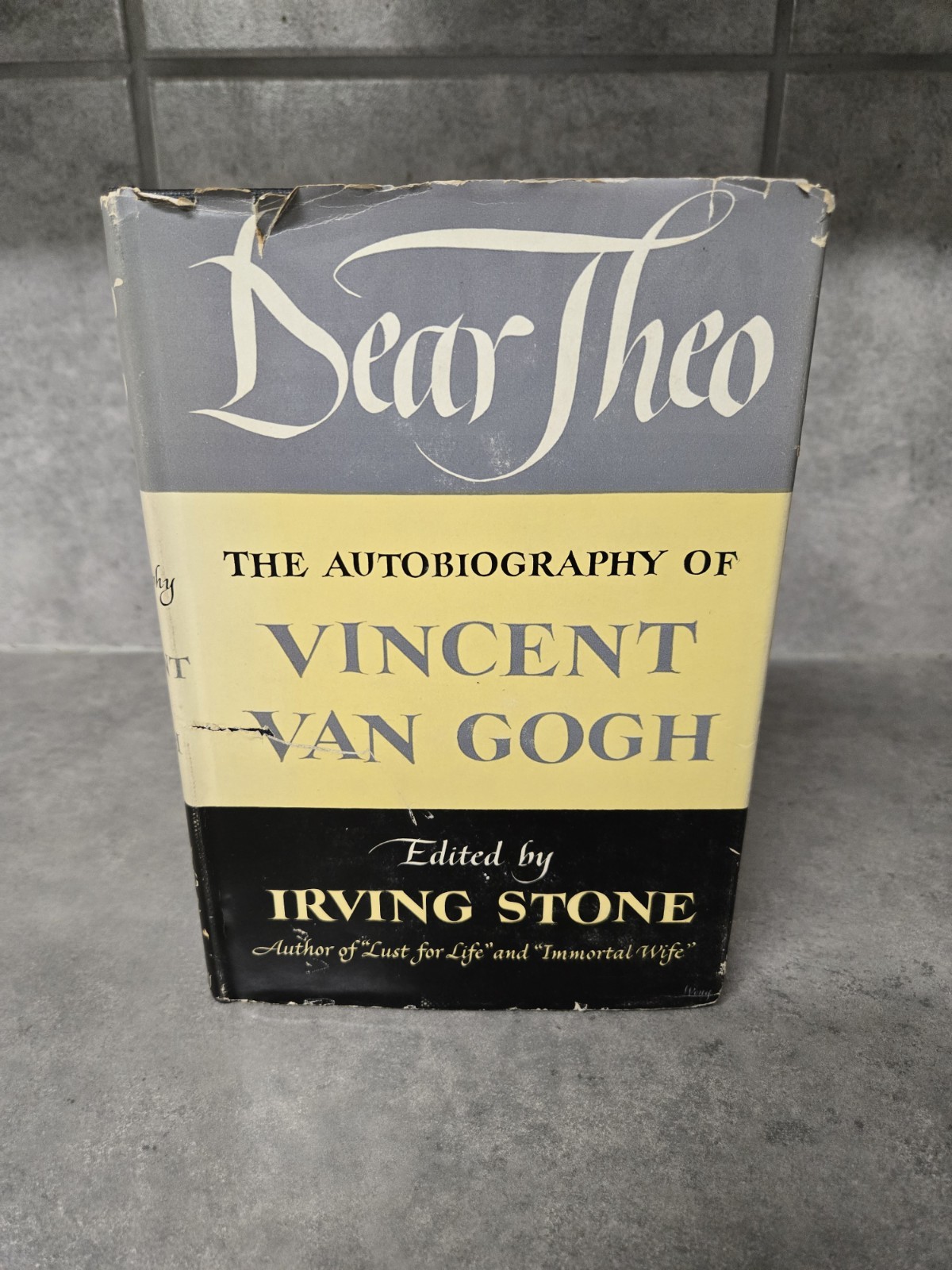 Dear Theo – Vincent Van Gogh Autobiography – HC DJ – 1946 – hardcover dustjacket