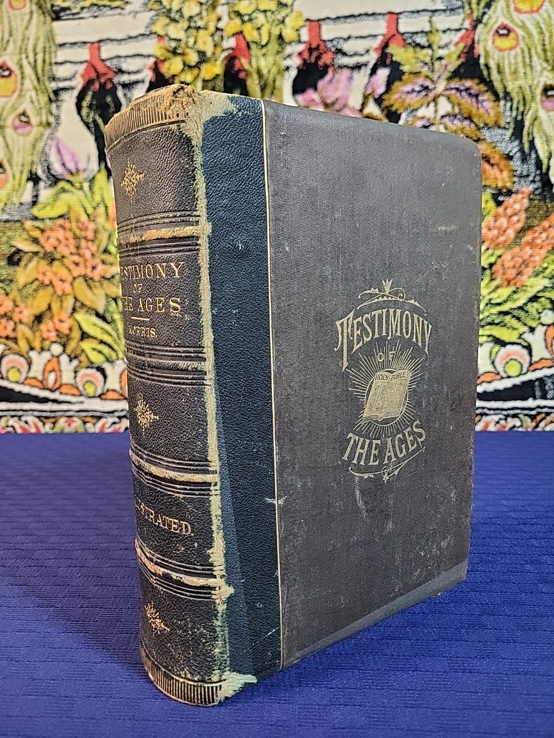 Testimony of The Ages – William Morris 1880 Leather – Rare – Illustrations