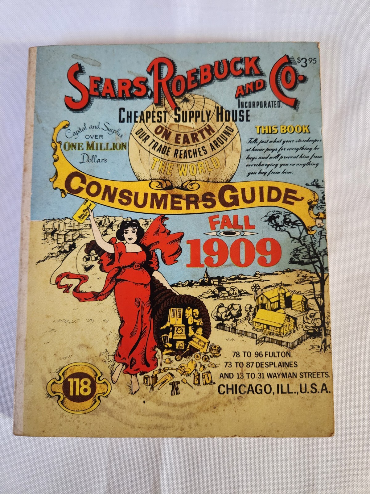 1979 REPRINT Fall 1909 Sears Roebuck and Co Consumers Guide Catalog Book