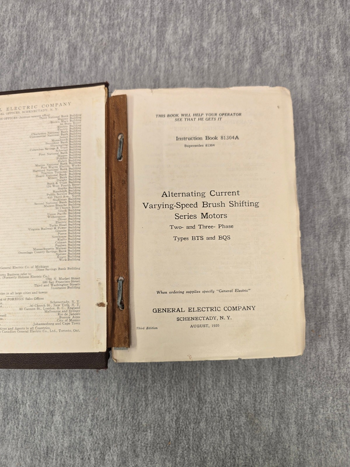 General Electric Company Publications Cover Pages Schenectady New York Vintage