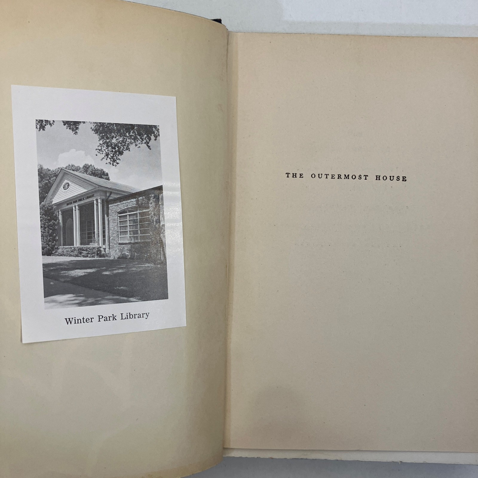 The Outermost House SIGNED Henry Beston Doubleday 1933 Antique HC Ex Library