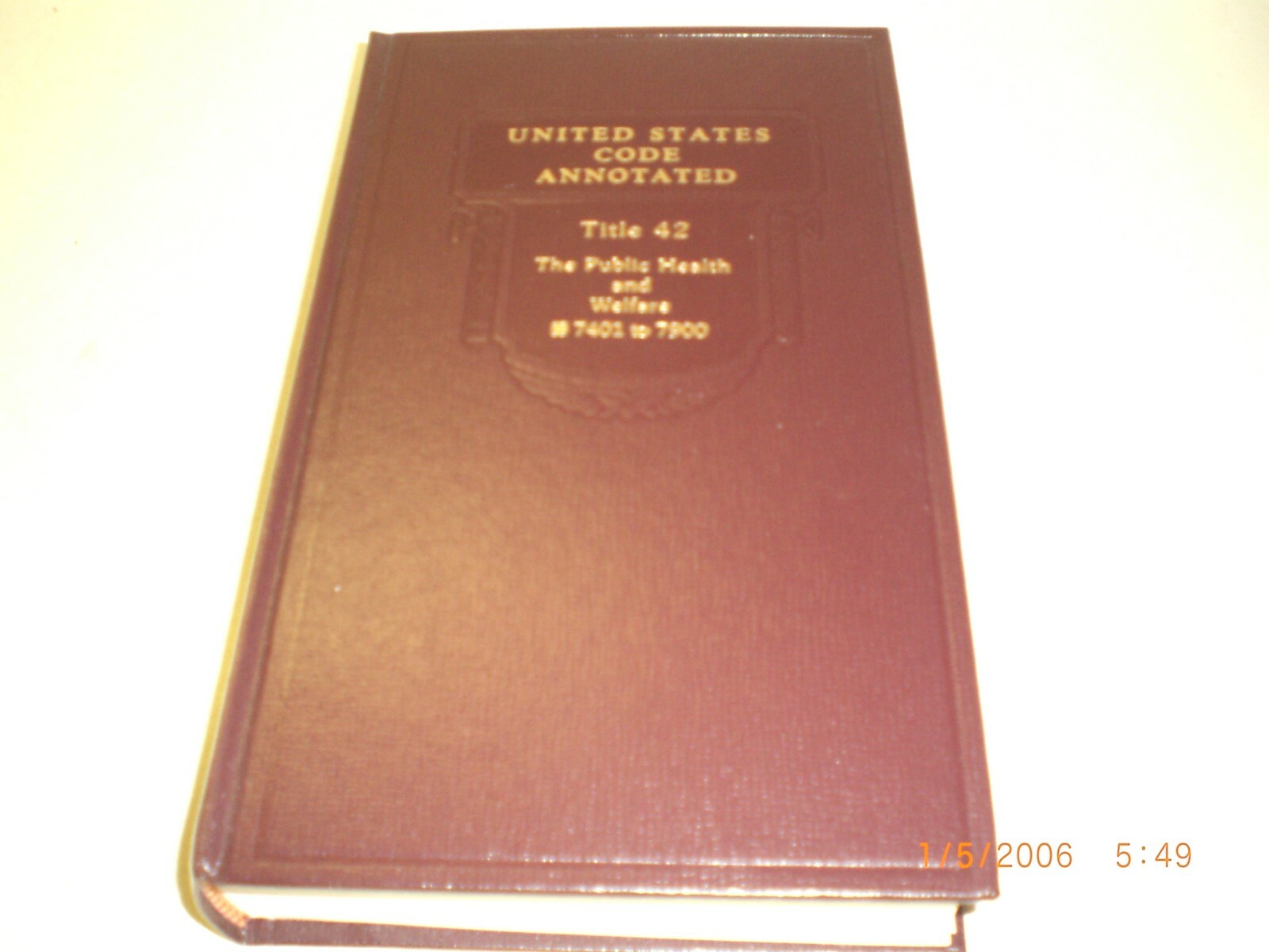 United States Code Annotated Constitution Title 42 The Public Health 7401 to 790