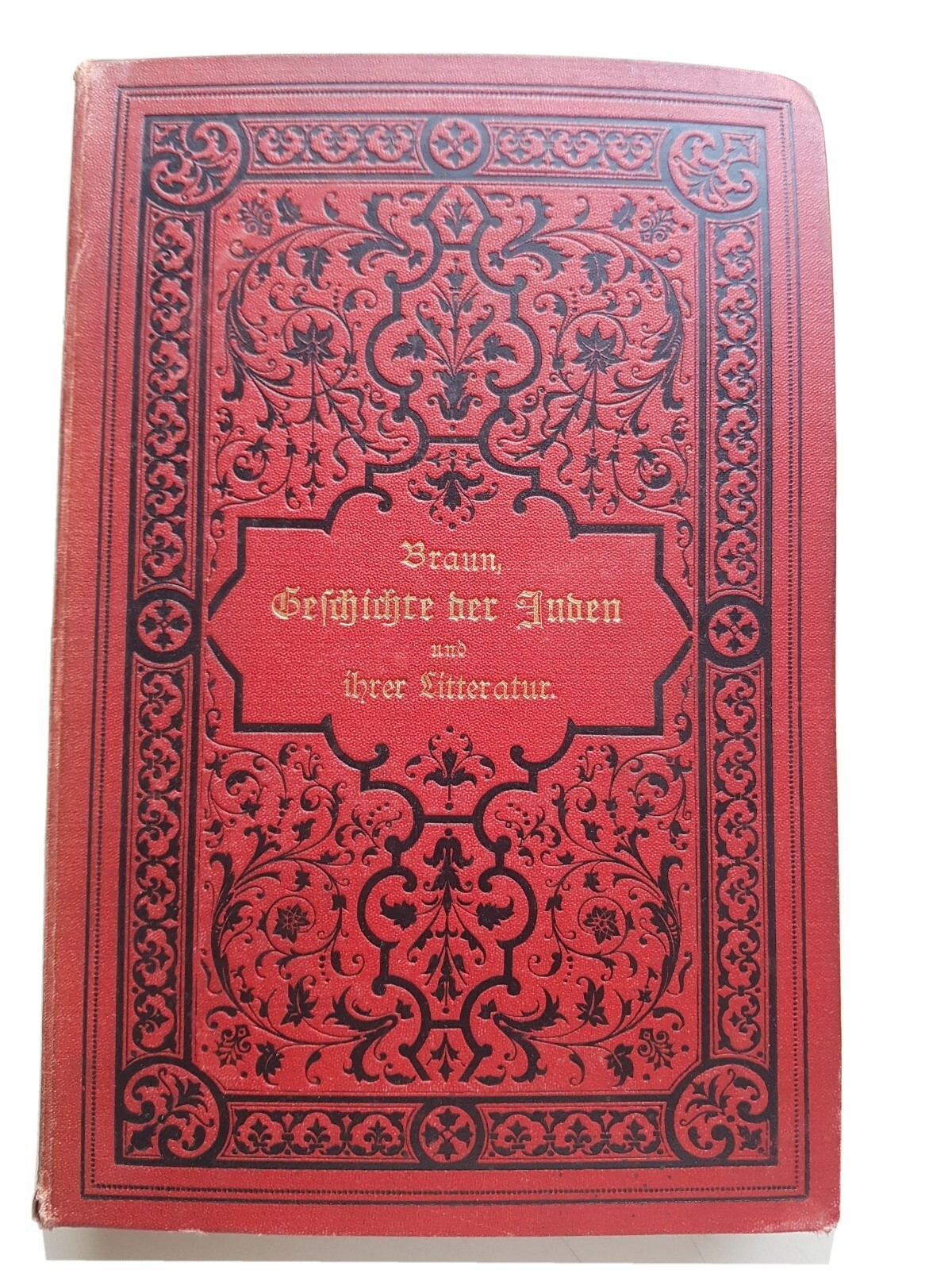 Geschichte der juden und iher litteratur M. BRAUN 1893 1st GERMAN JEWISH HISTORY