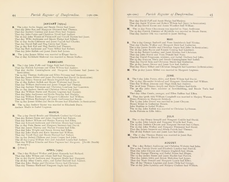 Scotland Scottish Records – Birth Marriage Death Burials – 52 Old Volumes on USB