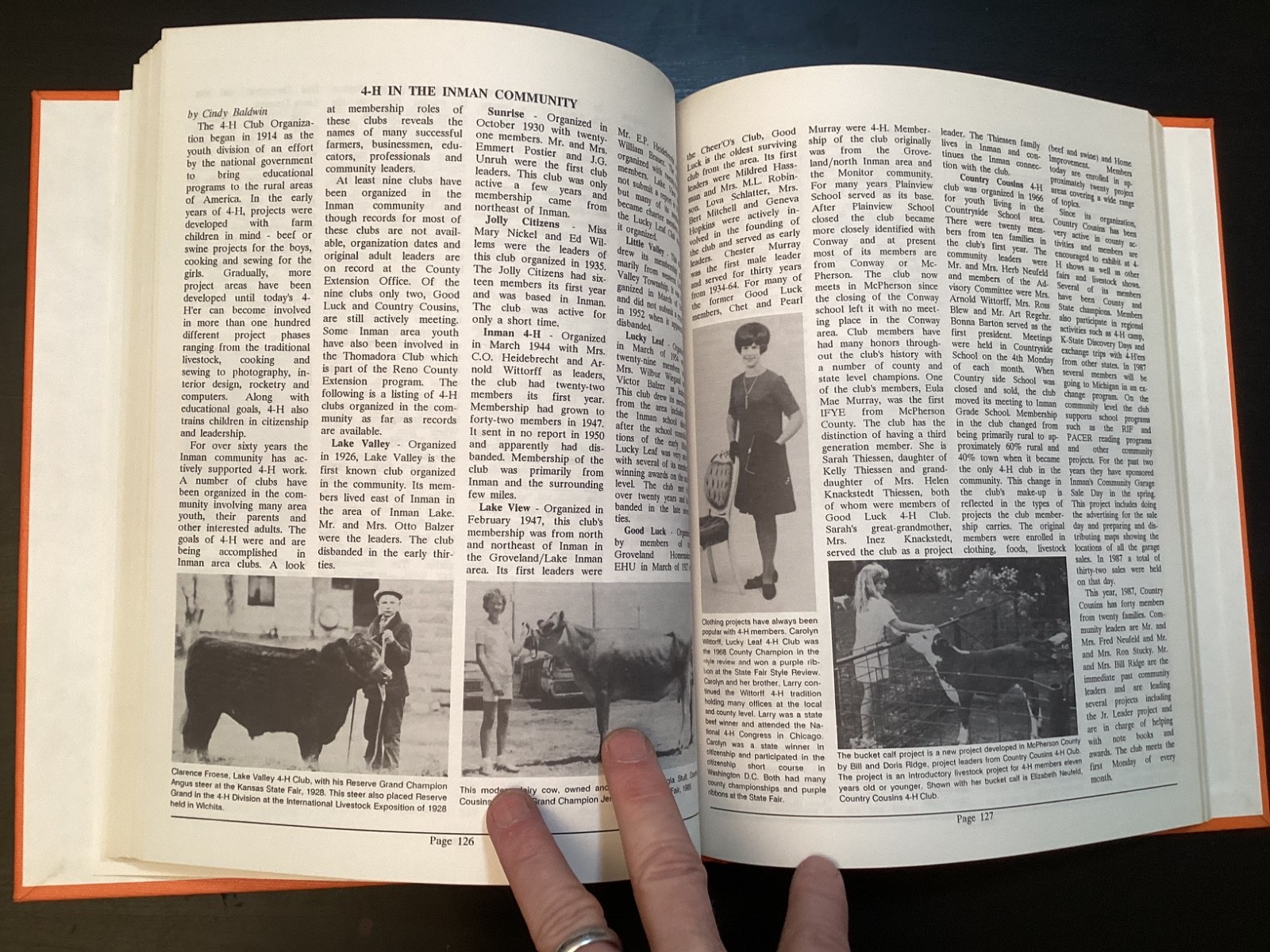 Inman Kansas: 1887-1987 CENTENNIAL HISTORY Illustrated HCDJ