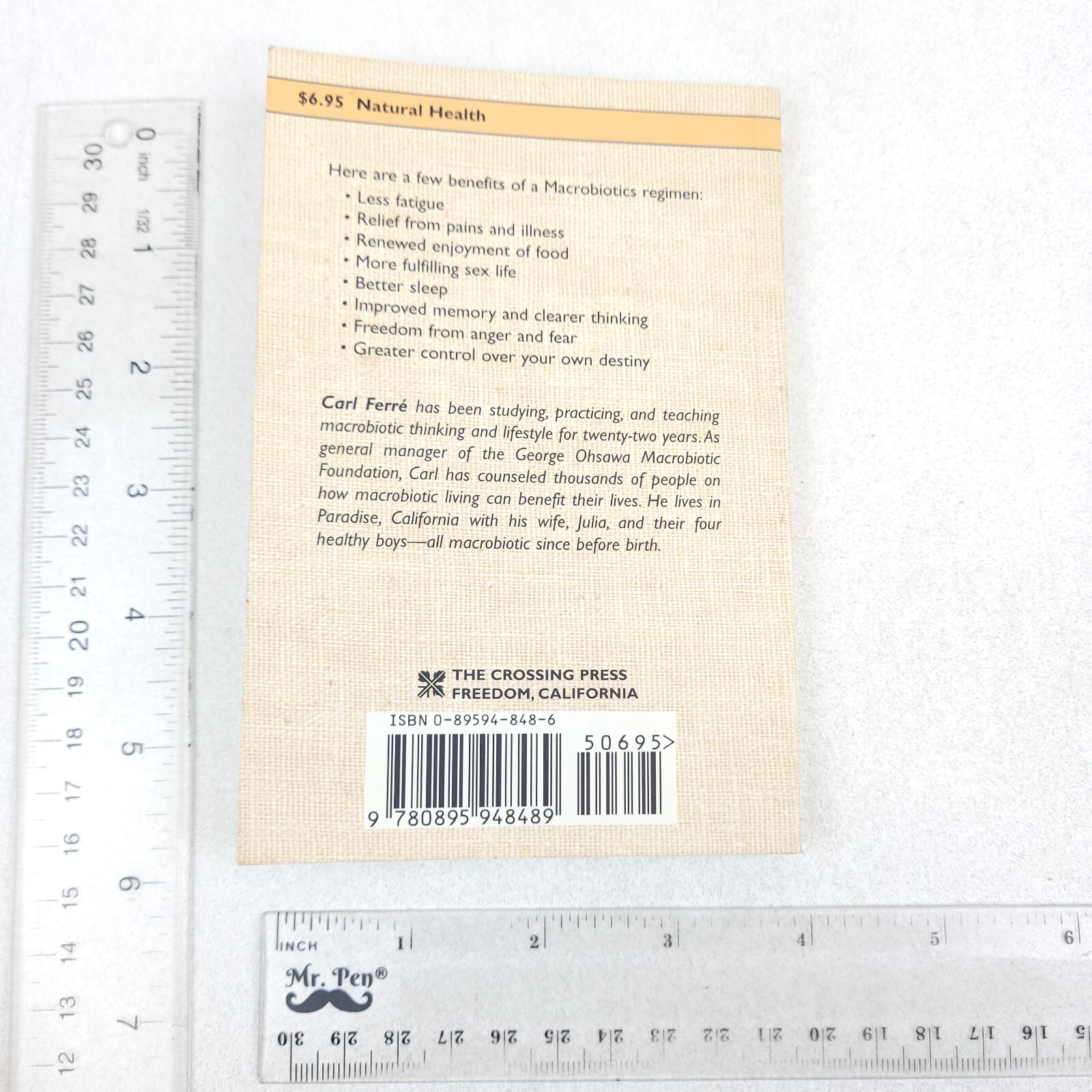Pocket Guide to Macrobiotics Signed 1997 Softcover Ferre Ohsawa
