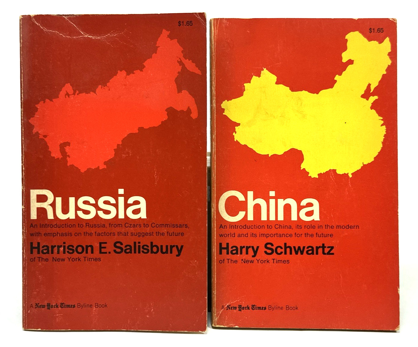 Vintage New York Times Byline Paperback Books China Russia World Series 1965