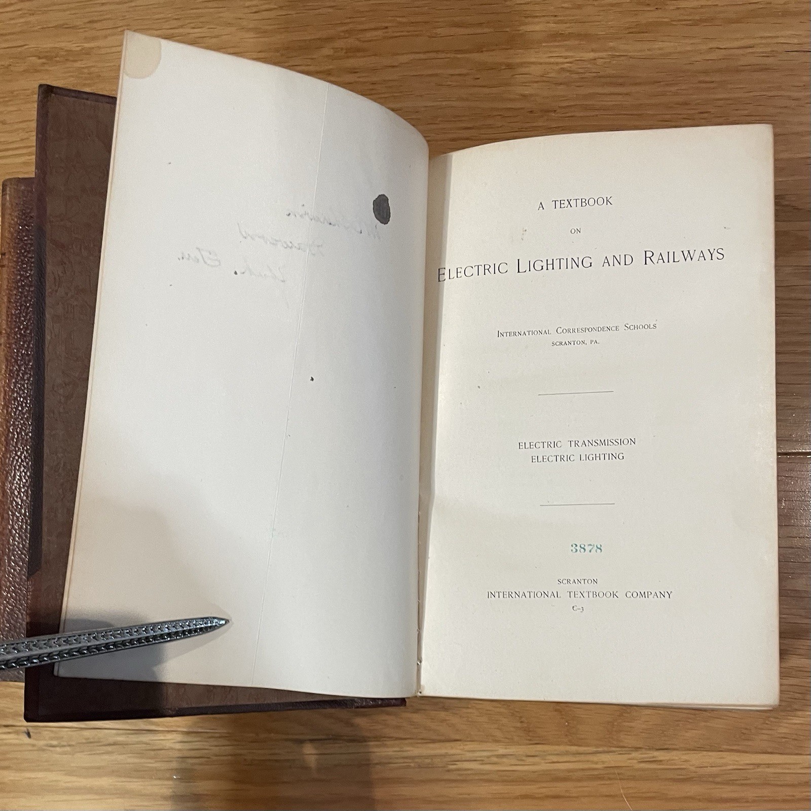 1901 ICS Electric Lighting & Railways 2 Vol First Ed Engineering