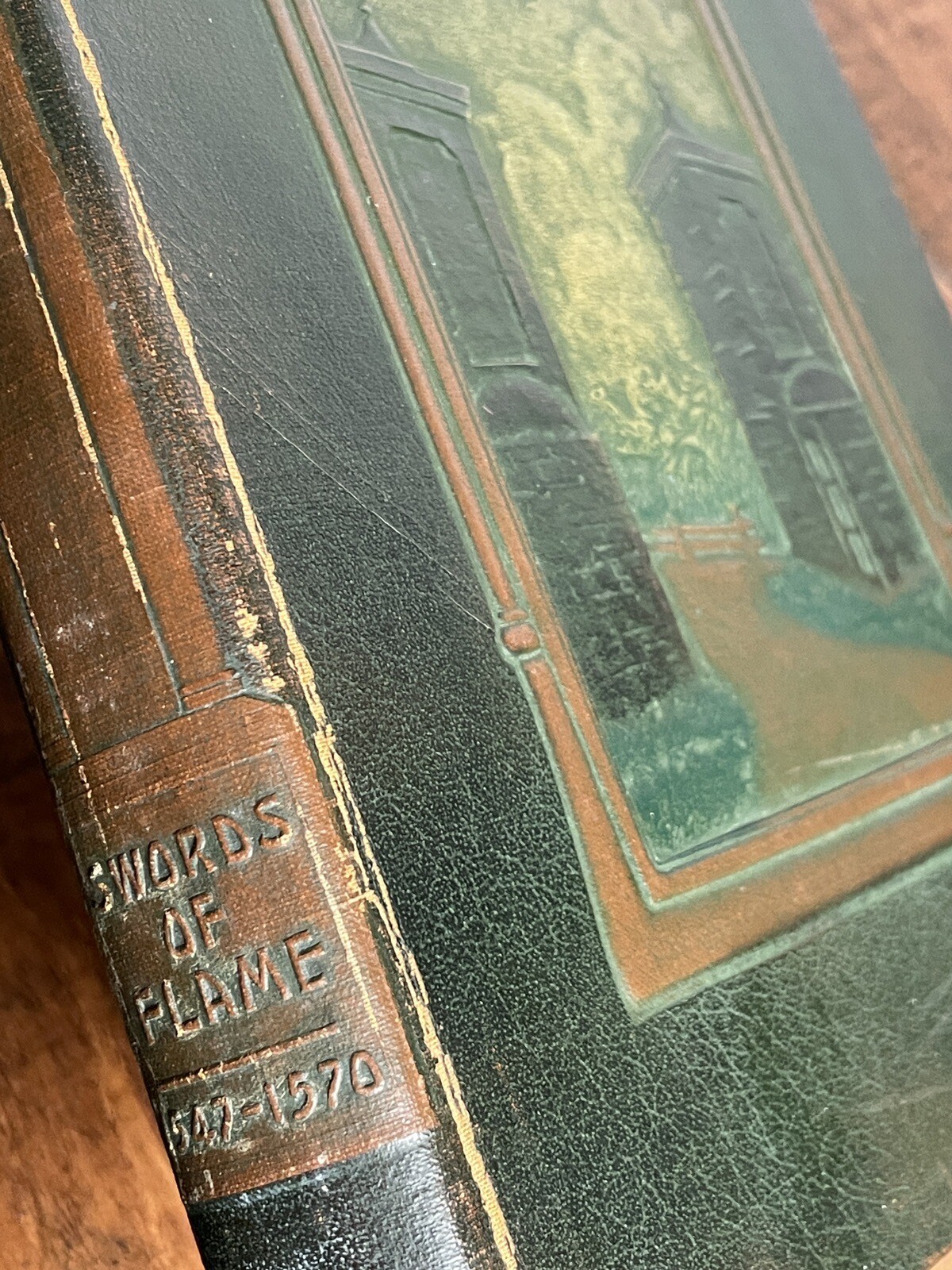 Vintage 1909 Embossed Cover SWORDS OF FLAME Illustrated ART EDITION RealAmerica