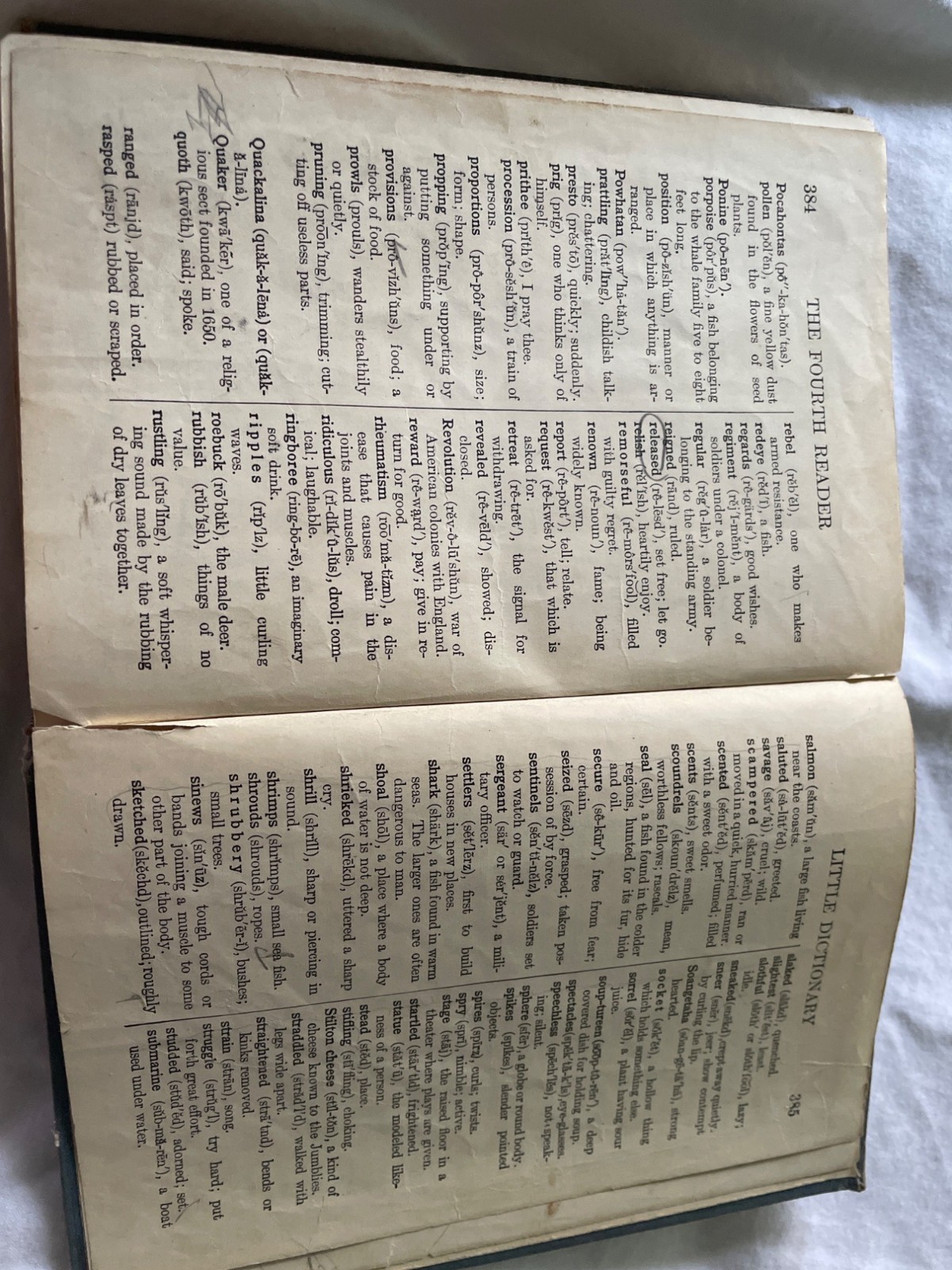 Bobbs-Merrill Fourth Reader Hardcover 1922 Kansas Edition Illustrated By Vera St
