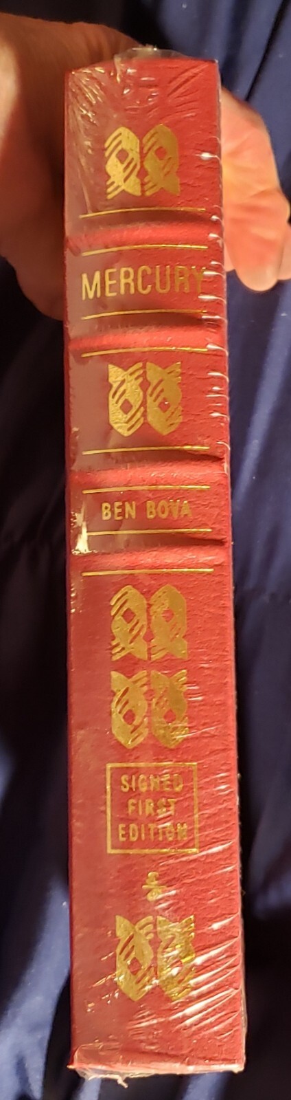 Signed Mercury By Ben Bova First Edition Leatherbound