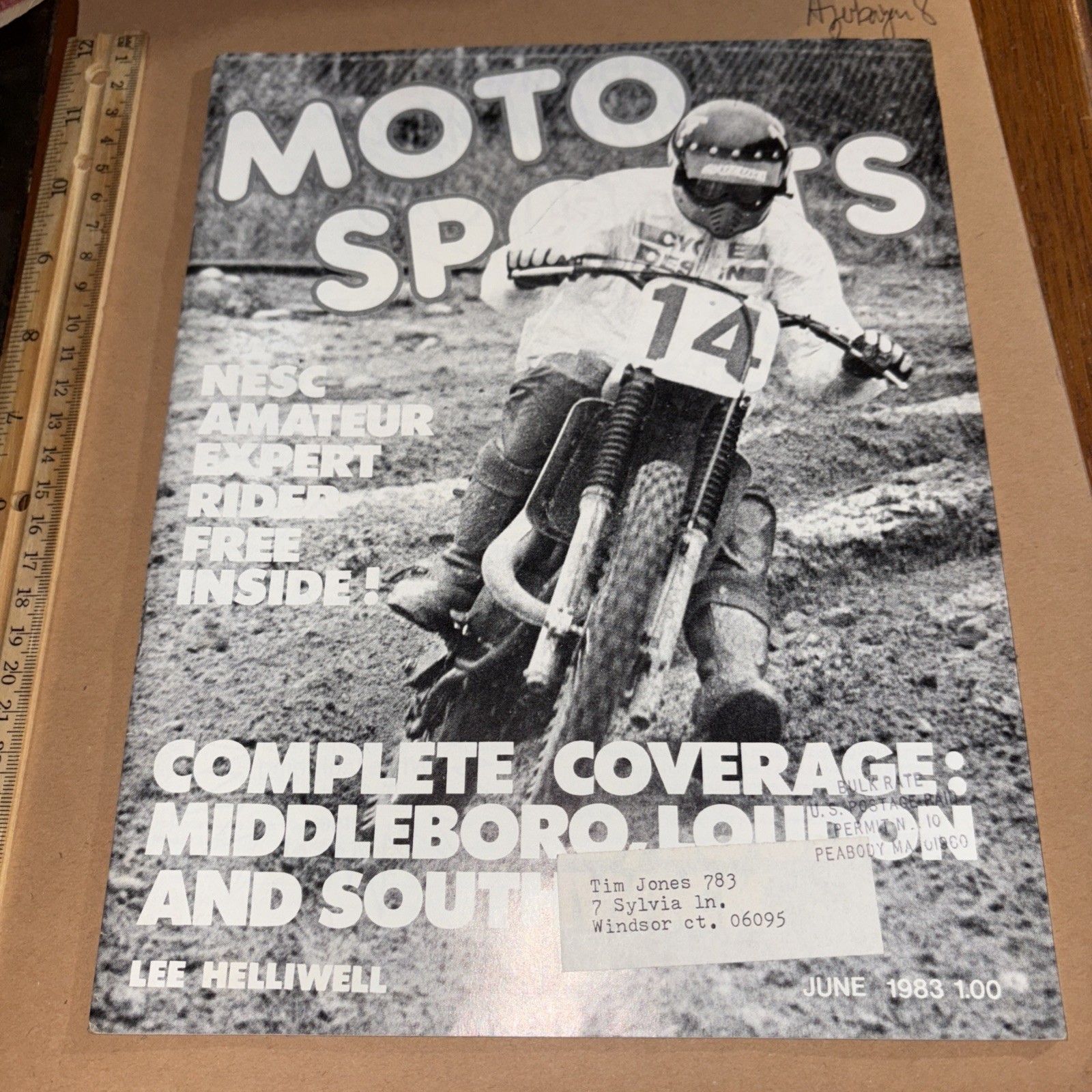 1983 Moto Sports New England Motorcycle Racing Magazine Middleboro Loudon NESC