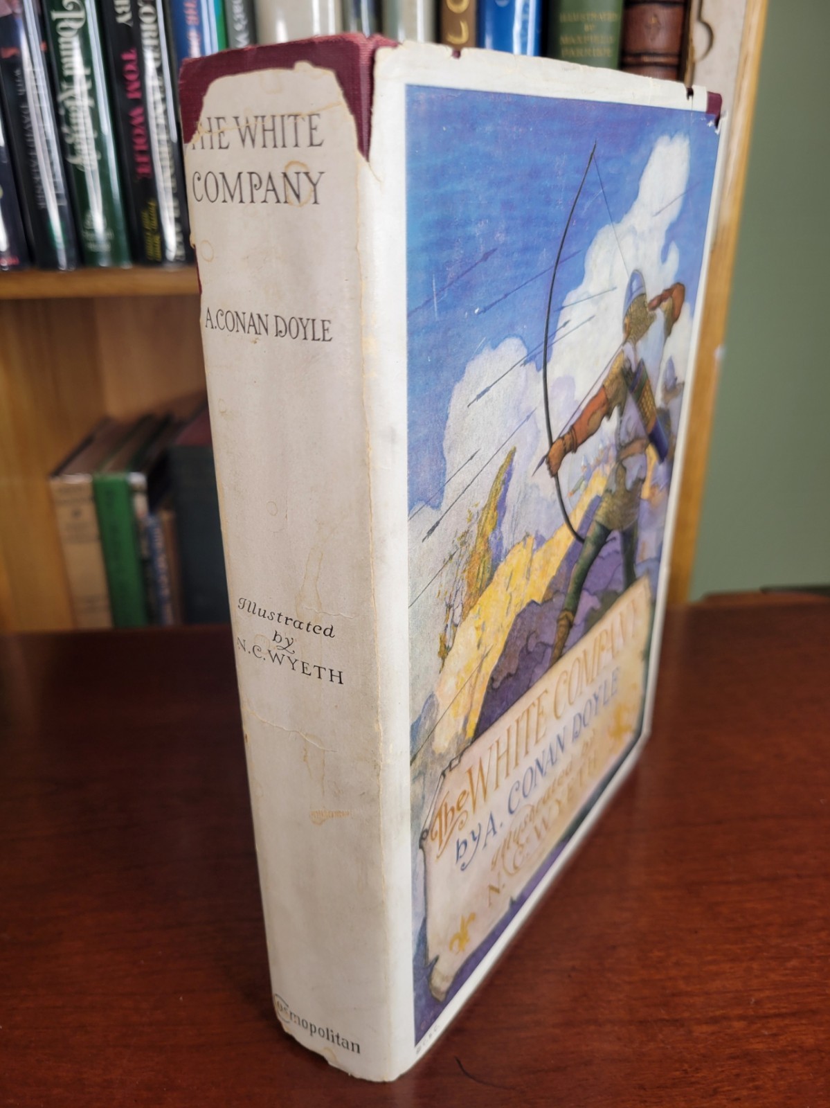 THE WHITE COMPANY by A Conan Doyle 1922, N.C. Wyeth Illustrations ~ Dust Jacket