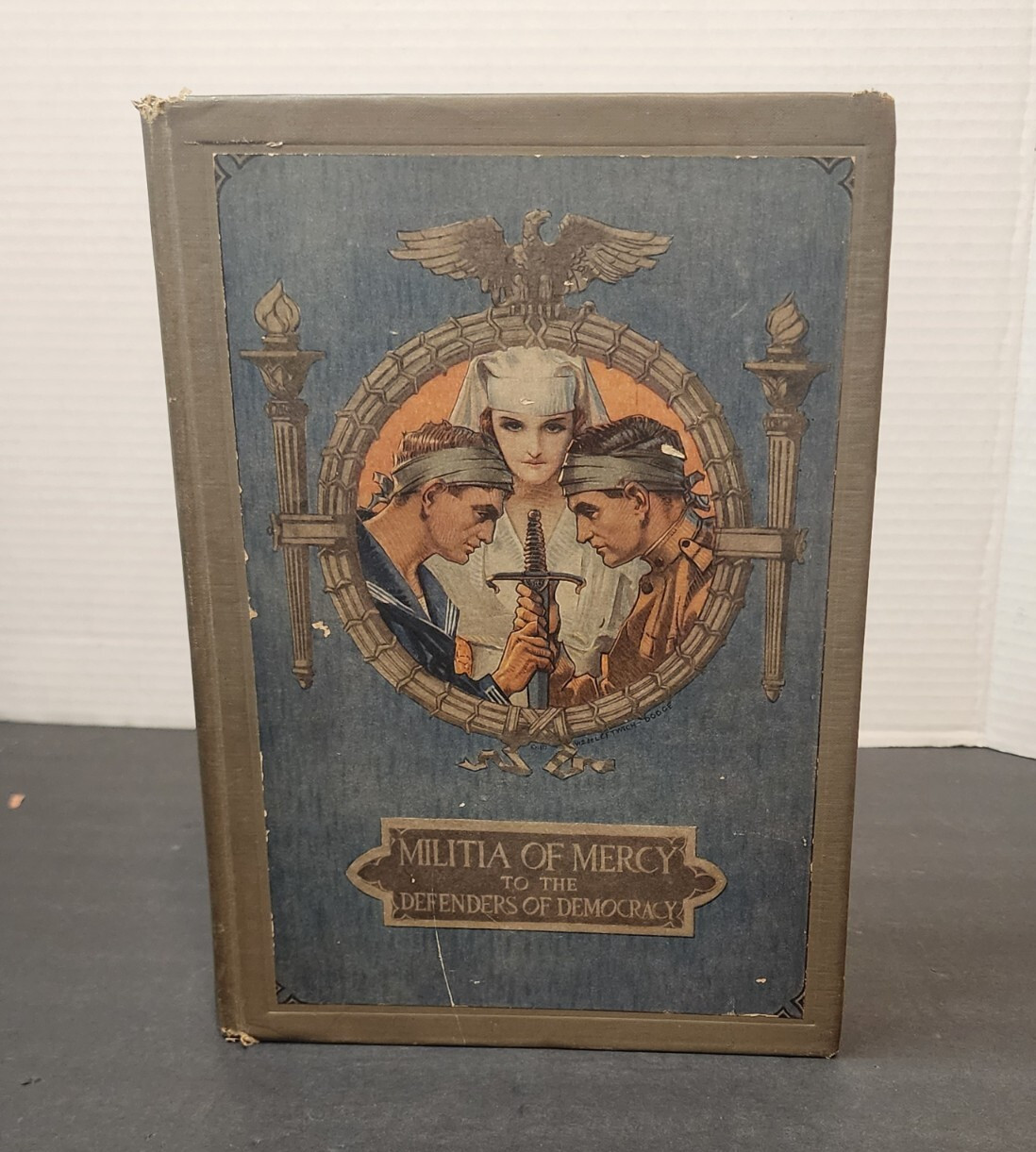 1917 MILITIA OF MERCY DEFENDERS OF DEMOCRACY ILLUSTRATED PRESIDENTS EDITION BOOK
