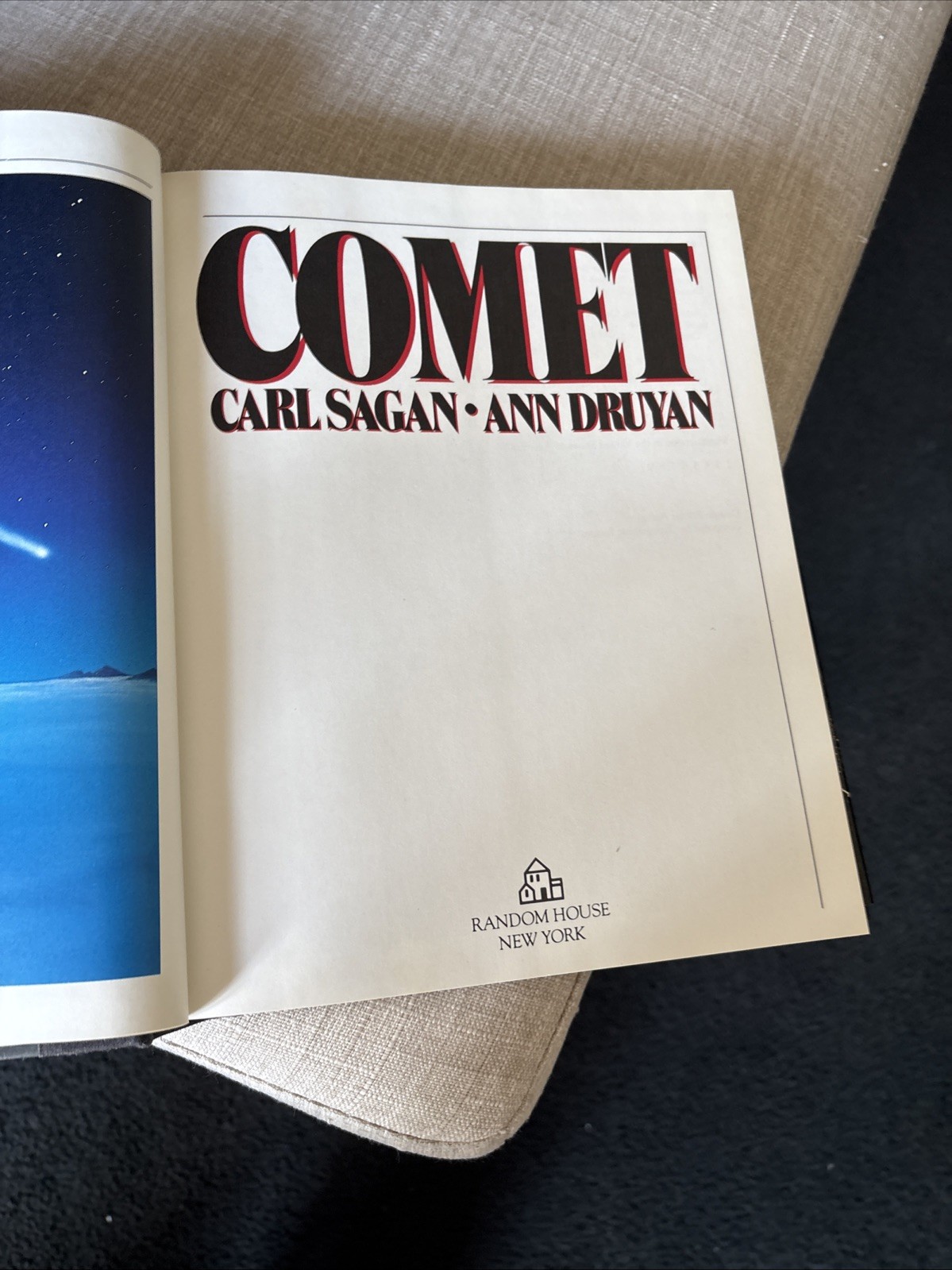 Comet Sagan & Druyan 1st Ed 2nd Printing 1985 Hardcover