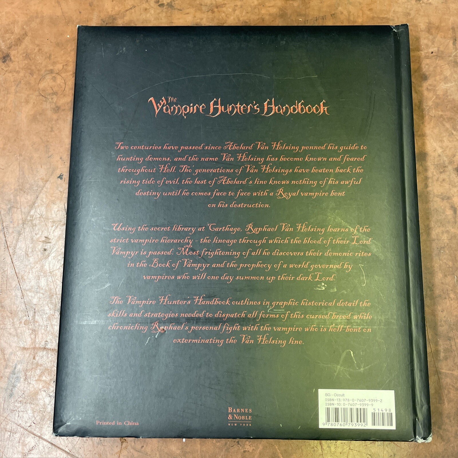 The Vampire Hunter’s Handbook by Raphael Van Helsing Barnes & Noble Occult Book