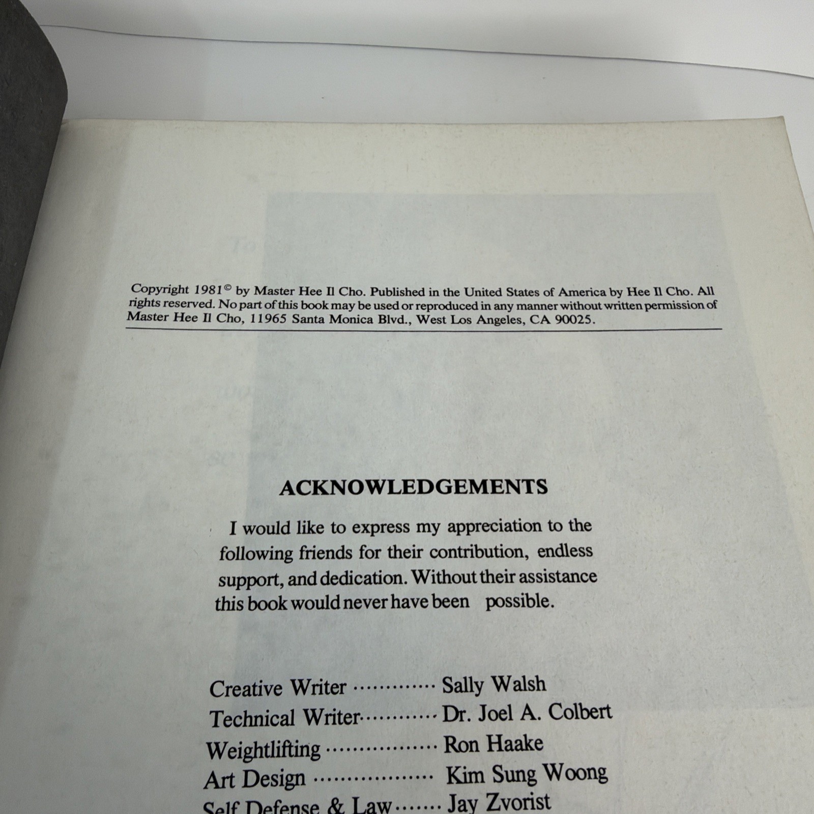 The Complete Martial Artist Set Volumes 1 & 2 (Vol. 2 Signed) 1981 Paperback
