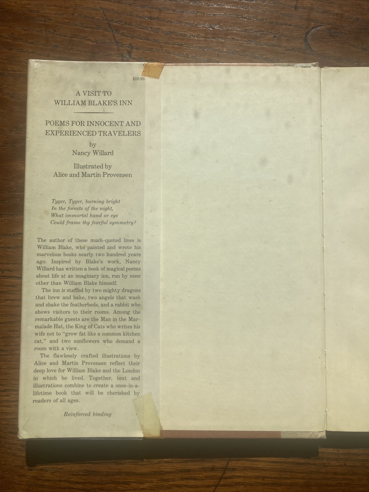 A Visit to William Blake’s Inn –  Willard – 1981 1st Edition – HC/DJ – ex-lib 