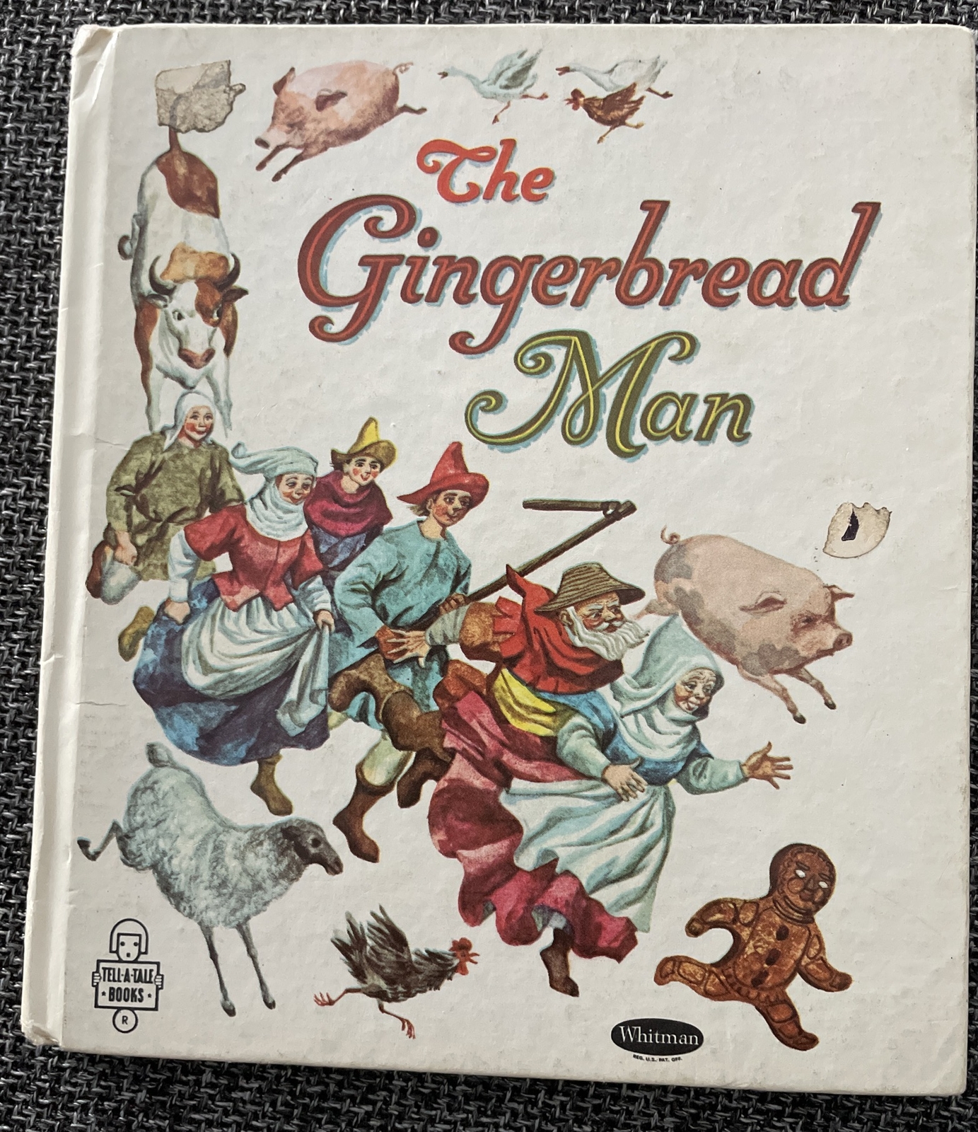 Vintage The Gingerbread Man 1963 Whitman Tell A Tale Books 2504