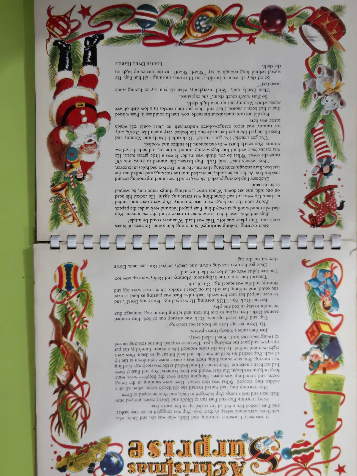 Vintage Christmas Time in Action Pop Up Book 1949