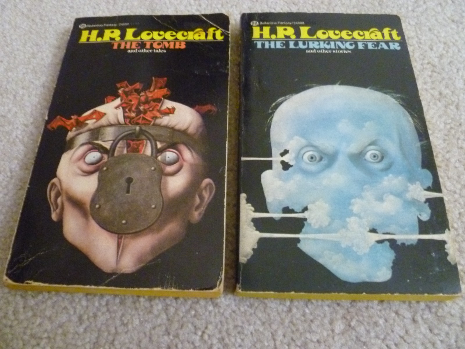 The Lurking Fear & The Tomb 2 PB Lot H. P. Lovecraft Ballantine Weird Fiction