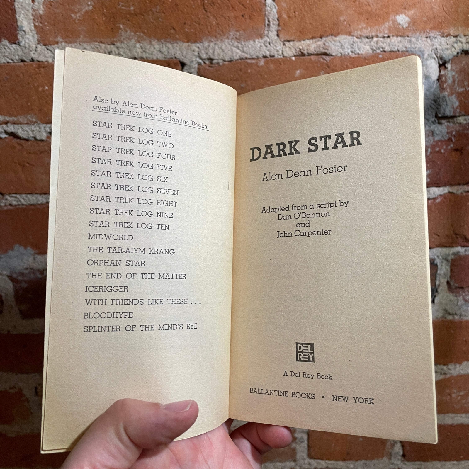 Dark Star – Alan Dean Foster 1978 3rd Ballantine Paperback Michael Herring Cover
