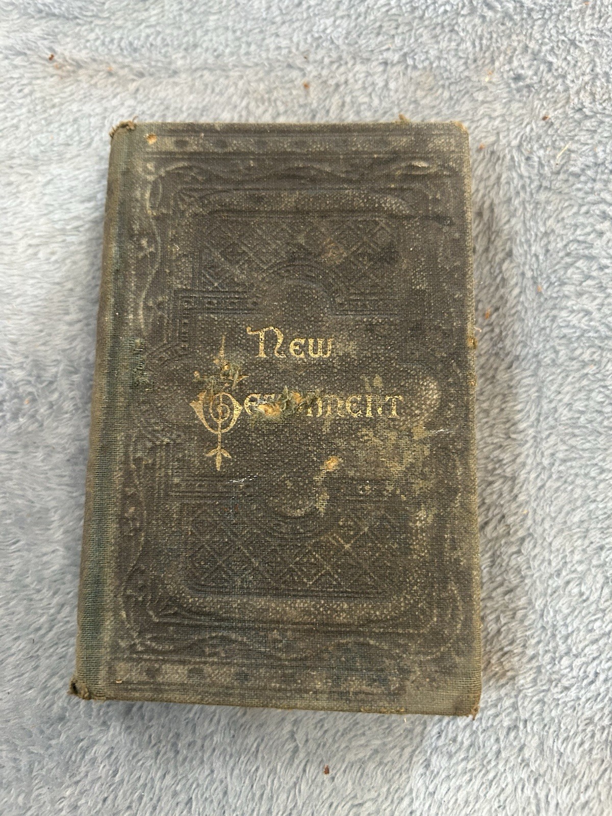 1887 New Testament American Bible Society Pocket Size 236th Ed. Hardcover Cloth