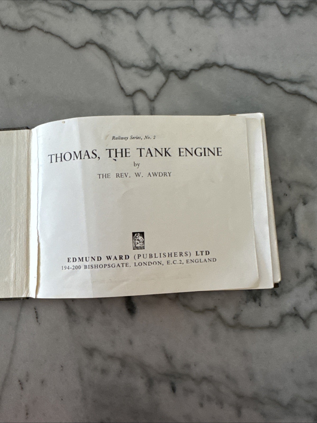 Thomas the Tank Engine Book Rev. W. Awdry 1st Ed. 15th Printing 1962/ Ephemera