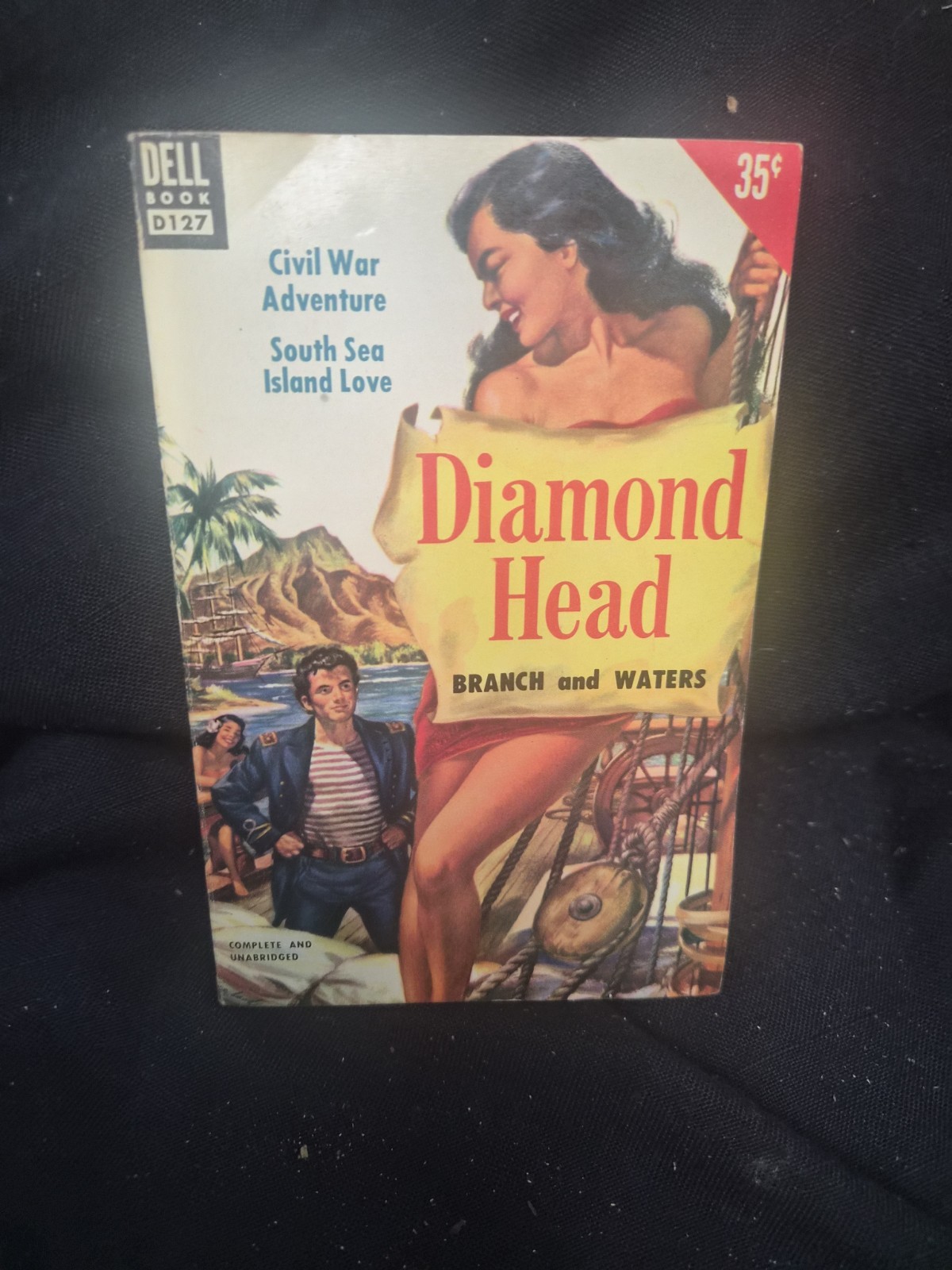 Diamond Head by Branch & Waters (1958 Dell D127 pb, George Garland art, VG)