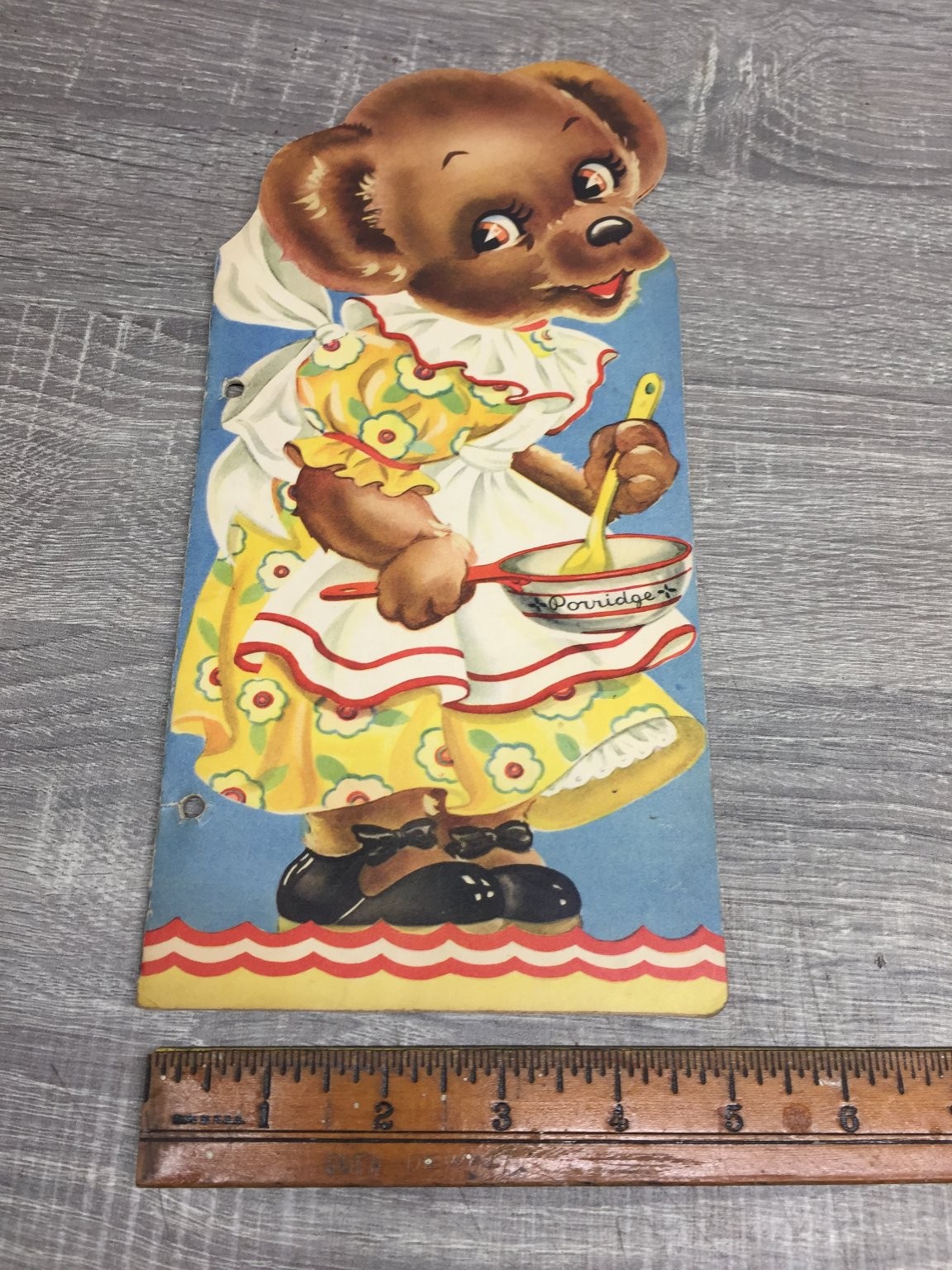MOTHER BEAR by Margot Voigt 1941 Vintage Die-Cut Paper Doll Activity Book