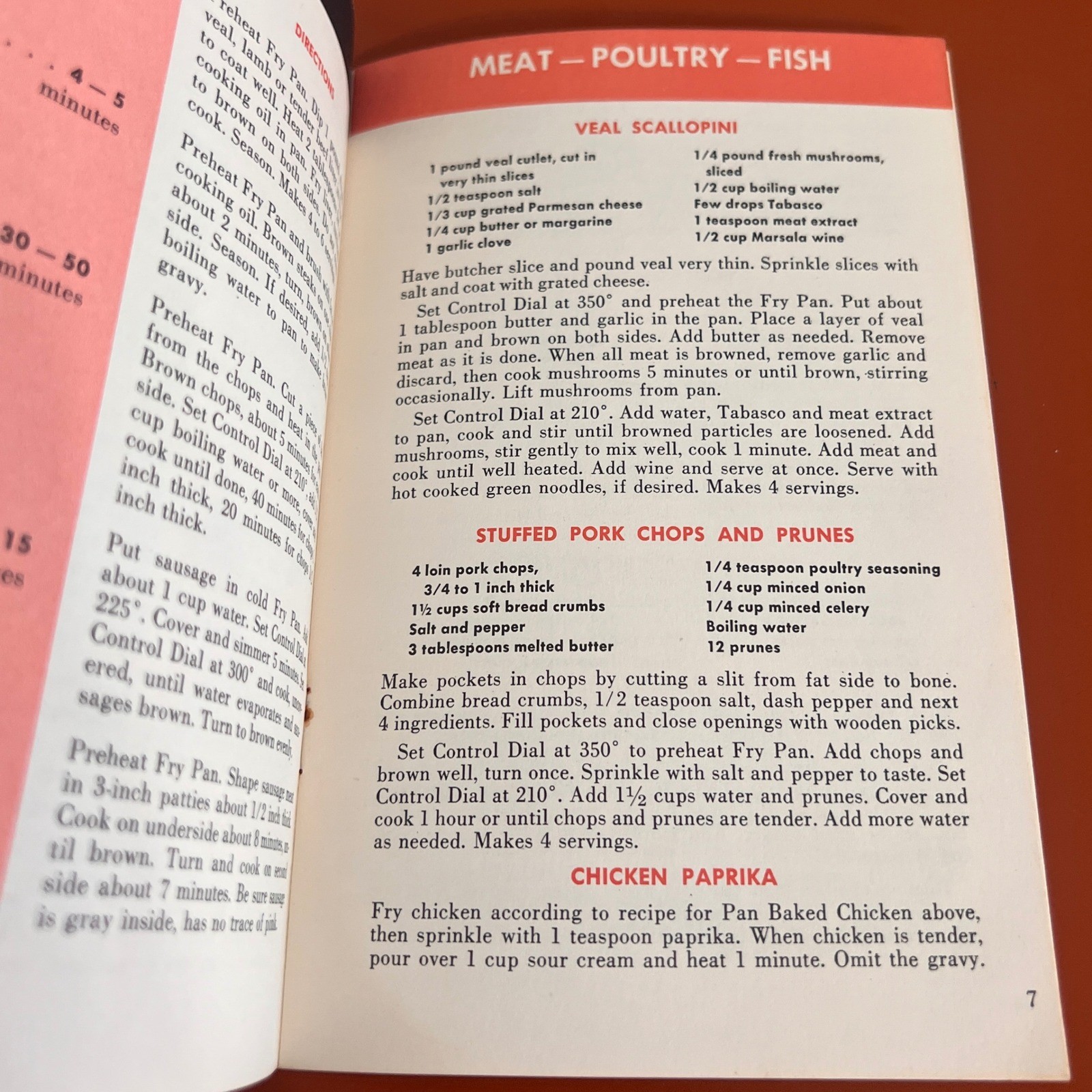 Vintage Farberware Recipe Book Automatic Electric Stainless Steel Fry Pan Manual