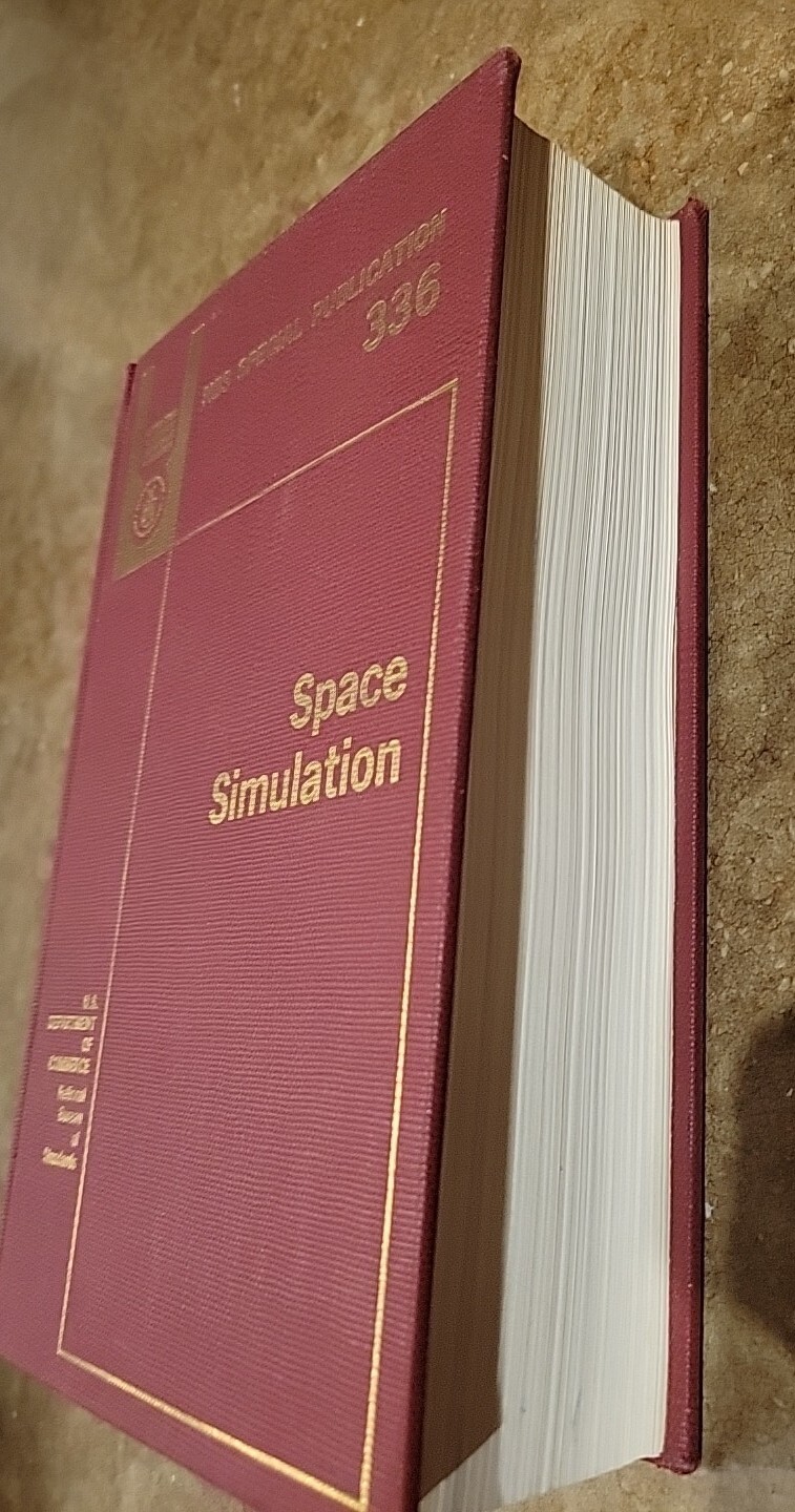 Vtg. SPACE SIMULATION NBS Special Publication 336 1970 Hardcover
