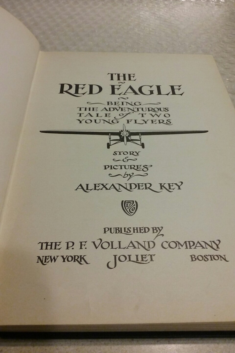 The Red Eagle – A Tale for Young Aviators by Alexander Key 1930 1st Edition HC