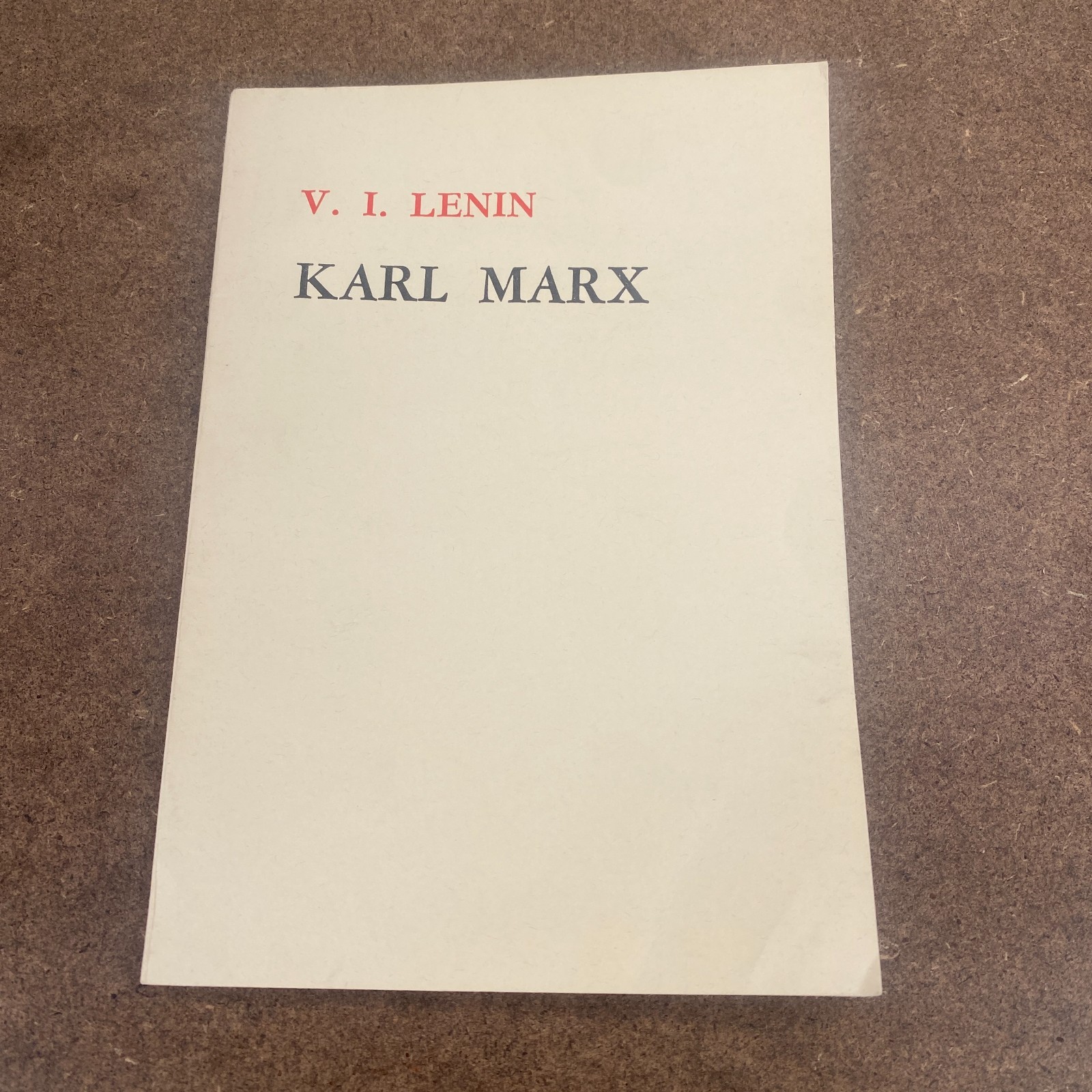 Lenin: Karl Marx Softcover Book Communism 1976 Third Edition