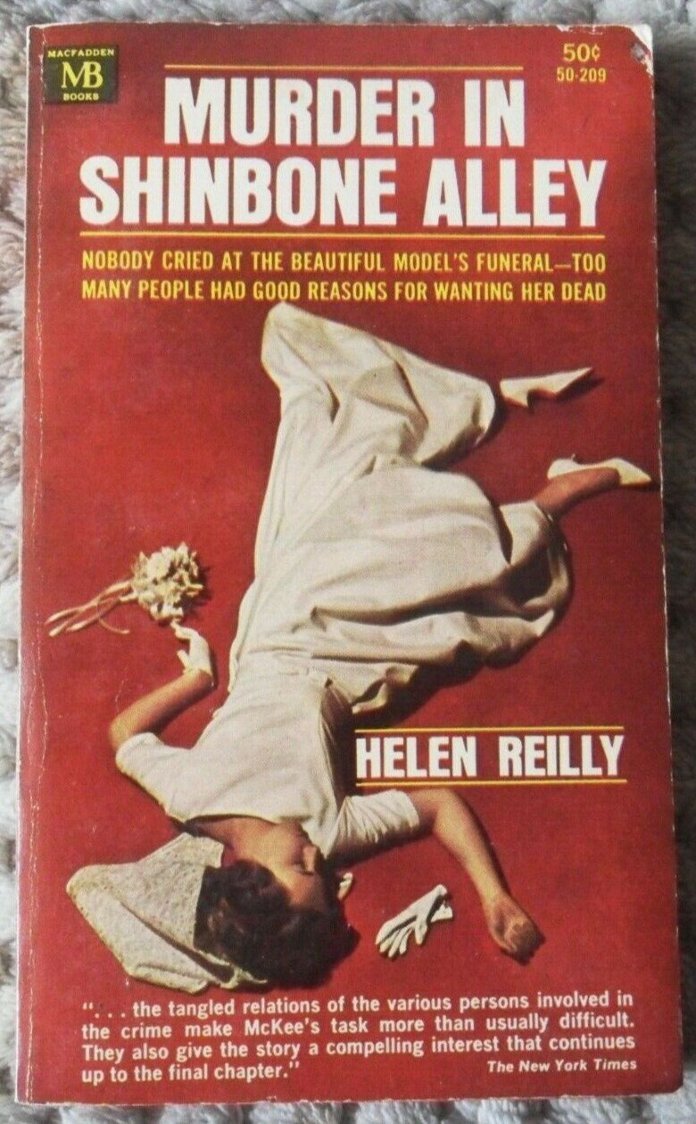 Murder In Shinbone Alley by Helen Reilly. US 1964 Macfadden-Bartell Paperback