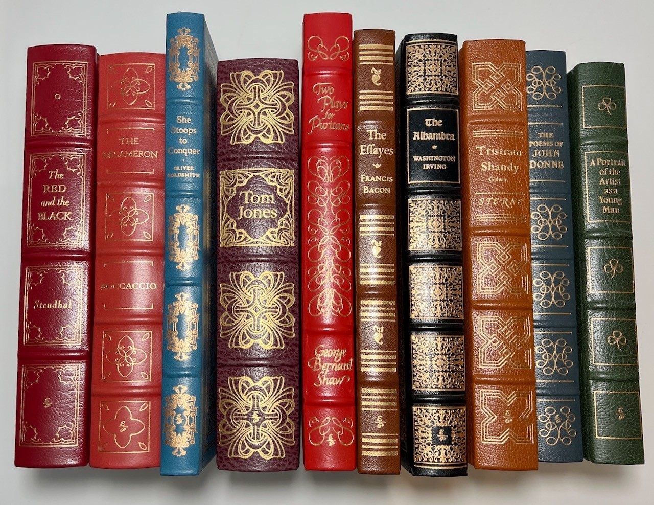 10 Vols Easton Press Greatest Books Leather 19th 20th Century Literature 1977-80