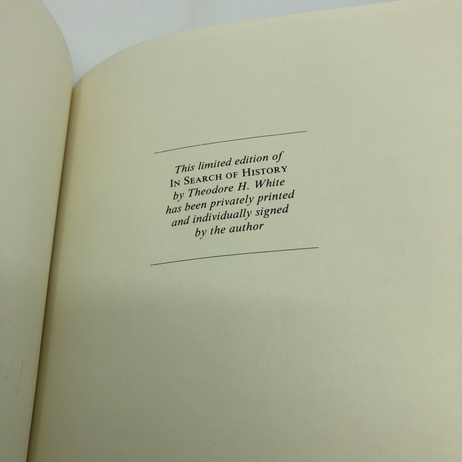 SIGNED Franklin Library IN SEARCH OF HISTORY Theodore White LEATHER 1980 Limited