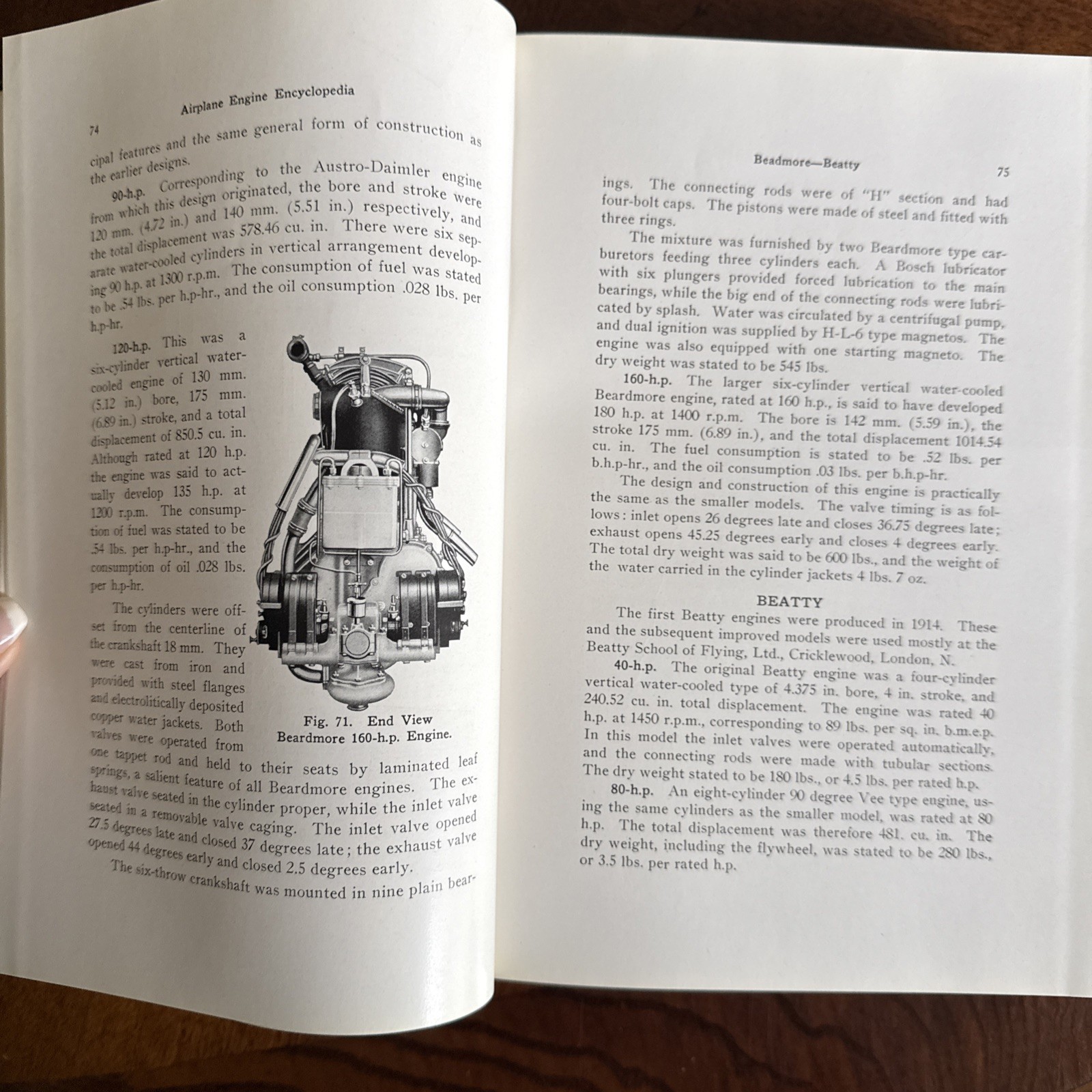 1921 AIRPLANE ENGINE ENCYCLOPEDIA 1st Ed. SIGNED Glenn D. Angle Dayton, Ohio USA