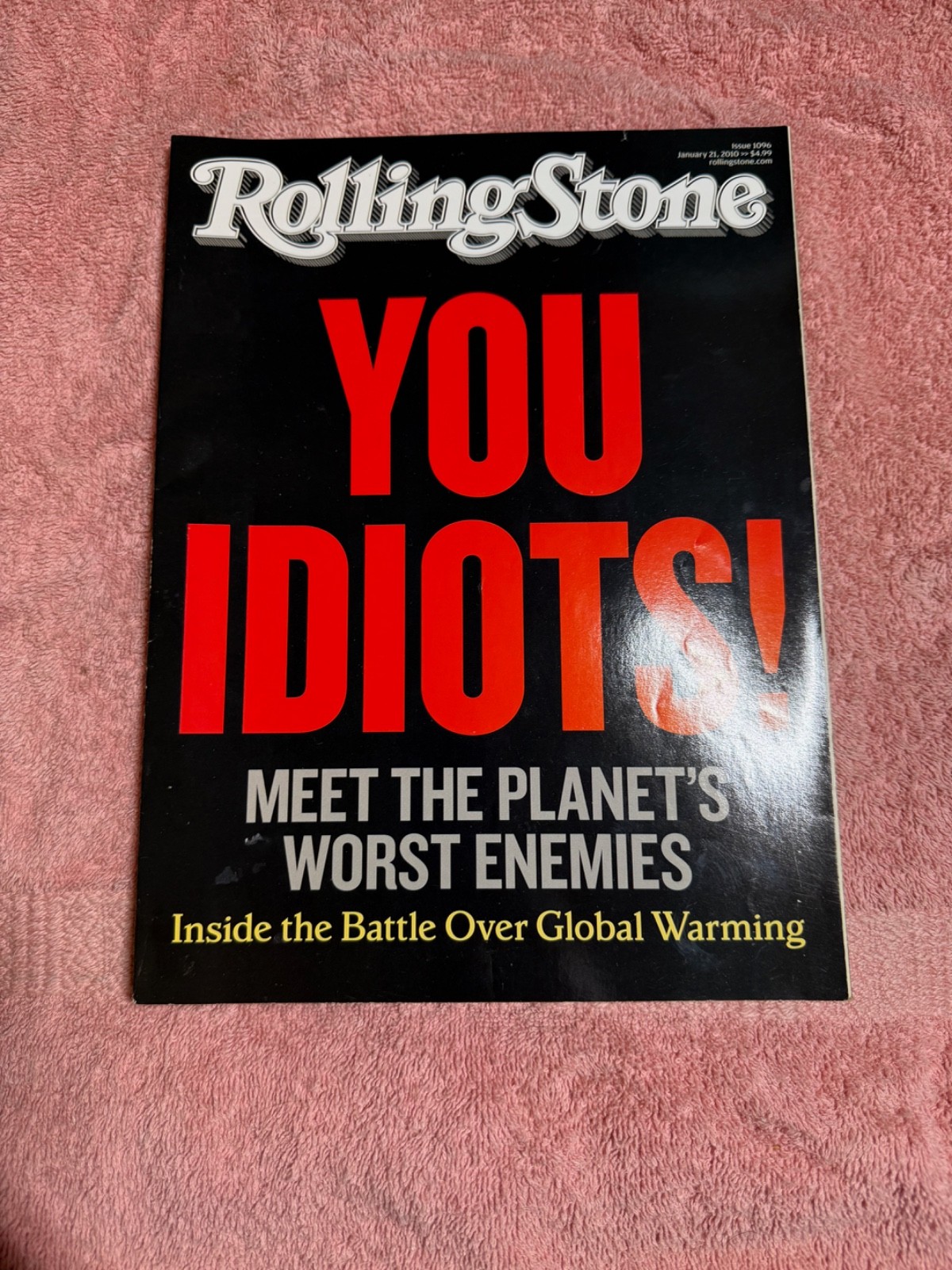 Vintage ROLLING STONE #1096 Magazine January 21st 2010 YOU IDIOTS