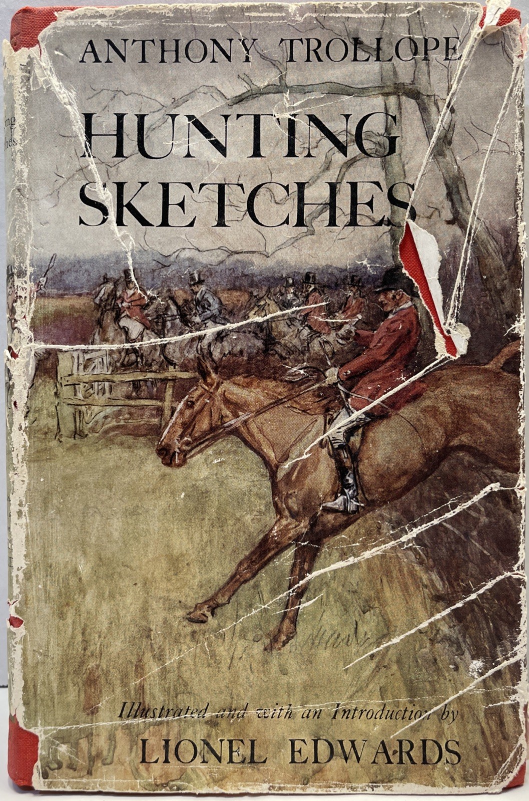 1952 Hunting Sketches by Anthony Trollope Illustrated Edwards Read Description