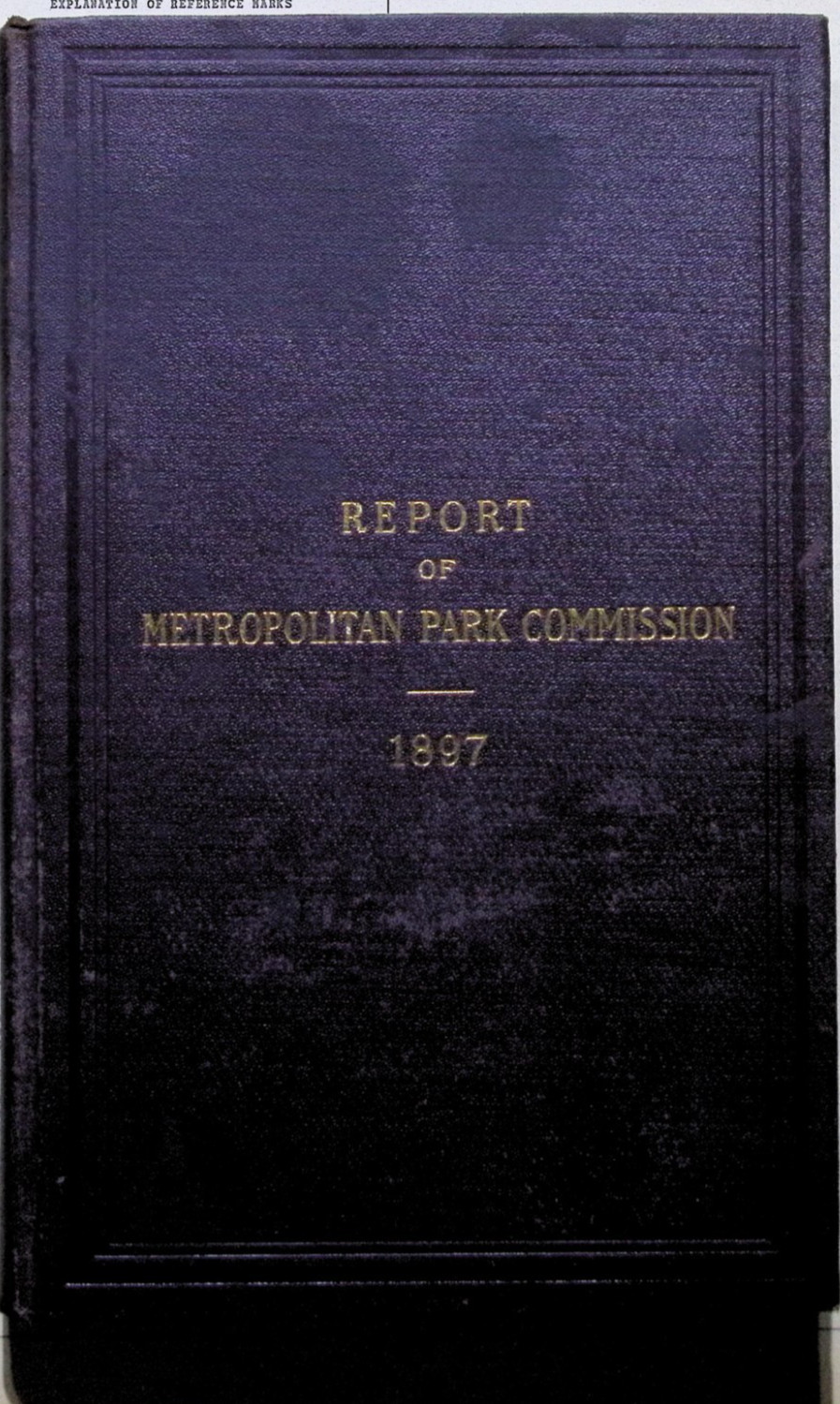 1897 Metropolitan Park Commission Report Boston Area, Photos & Large Topo Map