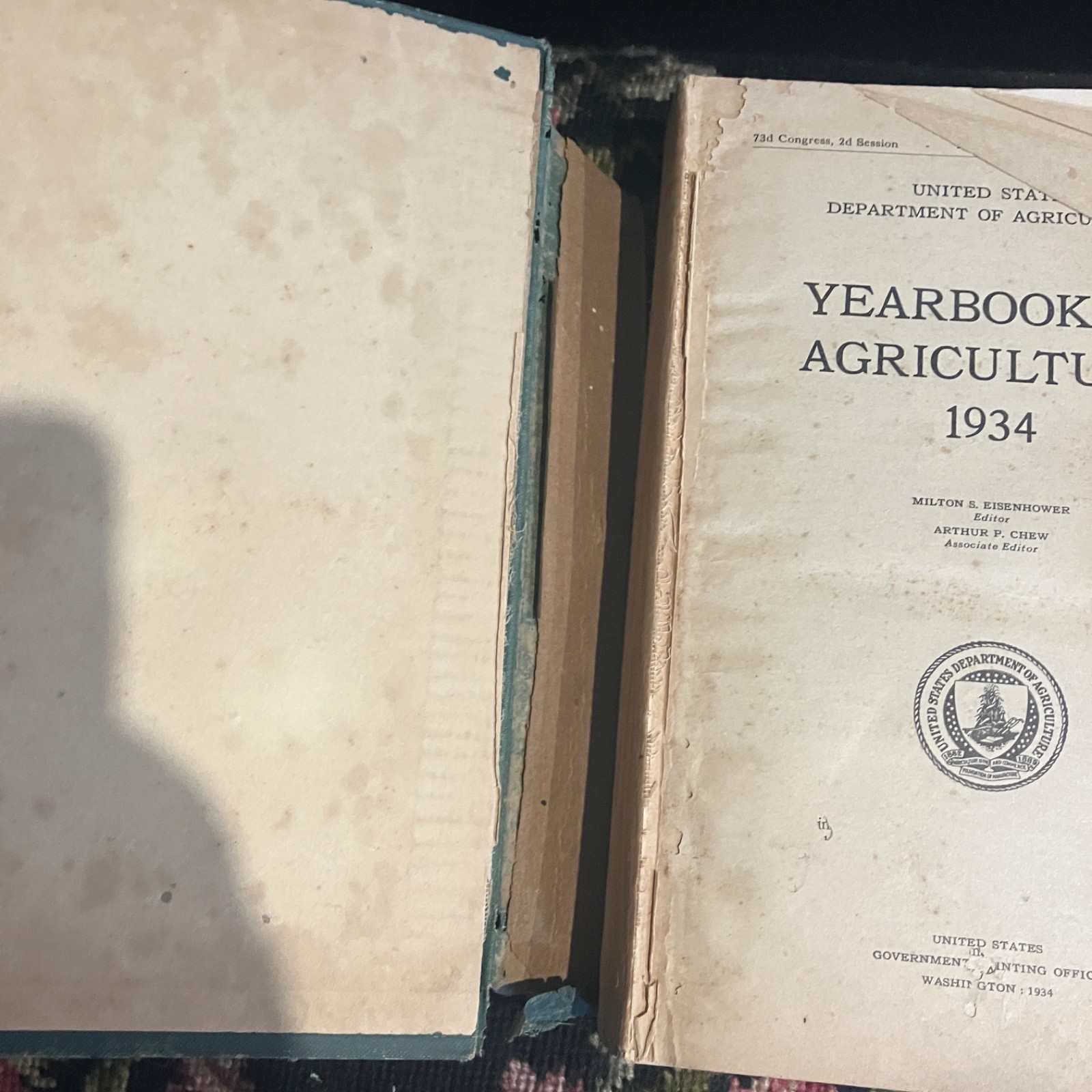 Lot of 3 Vintage 1930s Yearbook of Agriculture Books 1932, 1934,1936 USA Farming