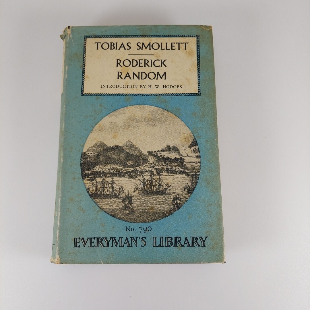 Roderick Random by Tobias Smollett 1958 Everyman’s Library #790 HCDJ