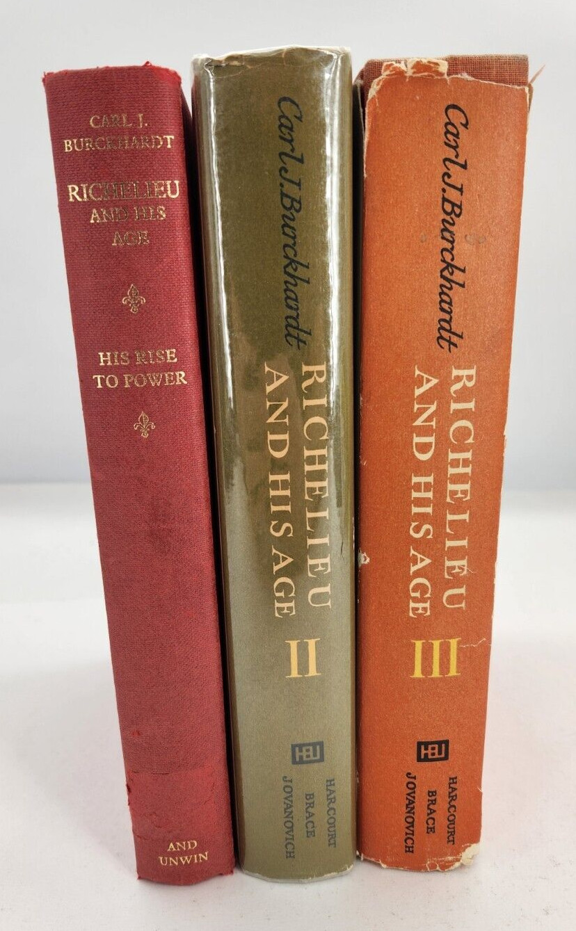 Carl J Burckhardt Richelieu and His Age 3 Volume Set 1970 English Translation
