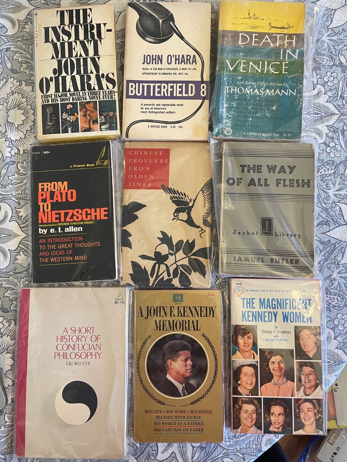 VINTAGE LOT of 9 books (Lot #16), Individually wrapped in plastic (LOT #16)