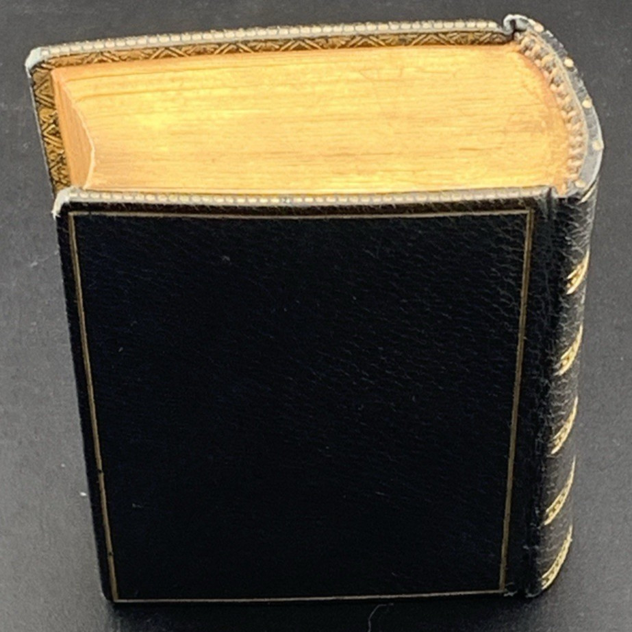 NUTALL Miniature Dictionary SANGORSKI & SUTCLIFFE Leather Binding Edges 24k Gold
