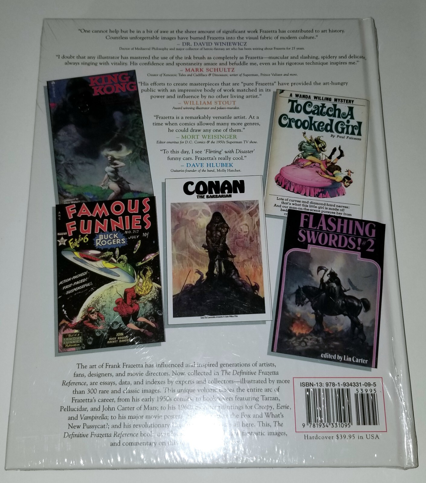 FRANK FRAZETTA HC 1ST ED SEALED ART 08 FANTASY PRINT POSTER COMIC BOOK CONAN NM